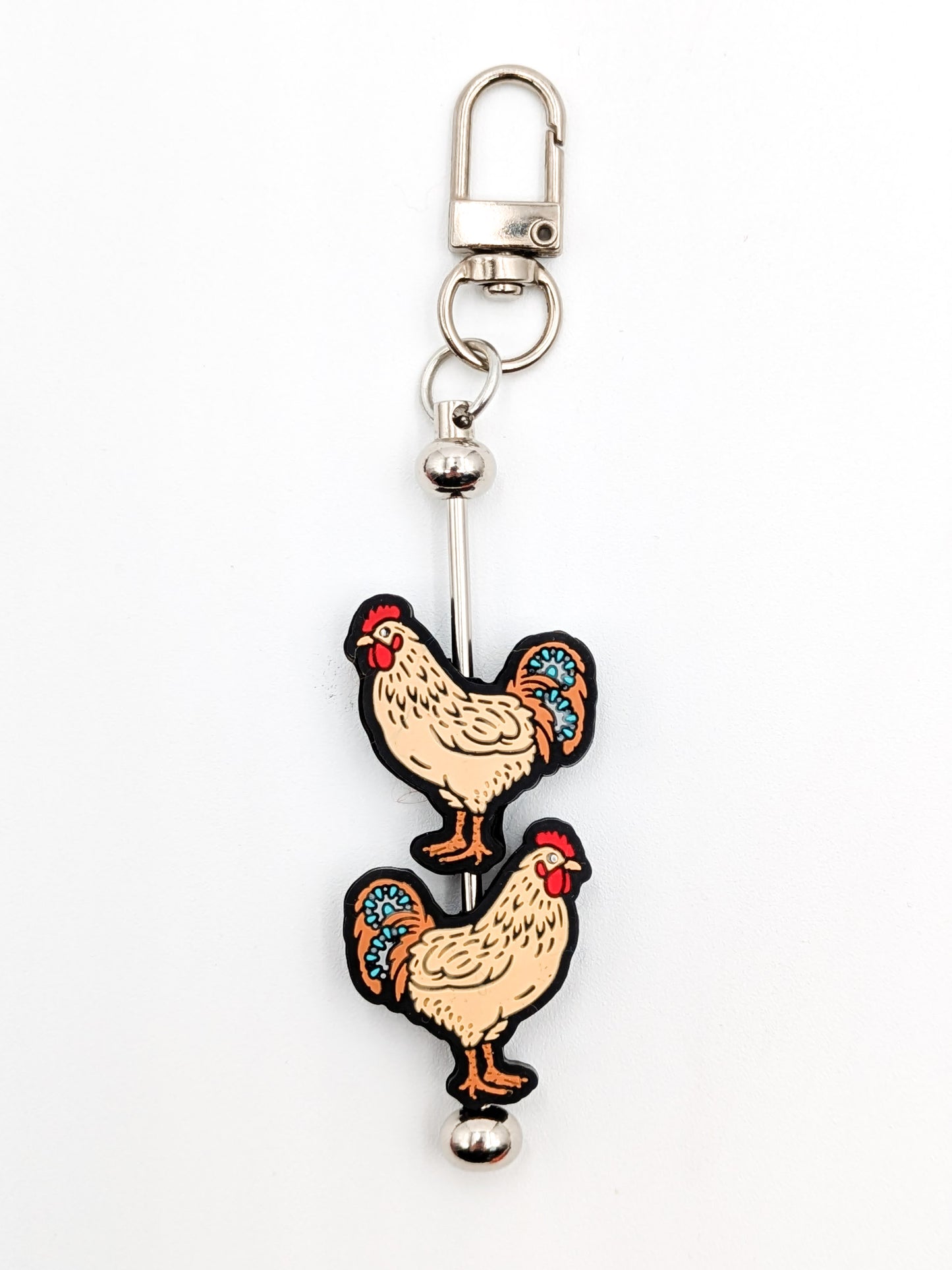 Needle Stoppers and Stopper Keeper Set - Yarn Chickens