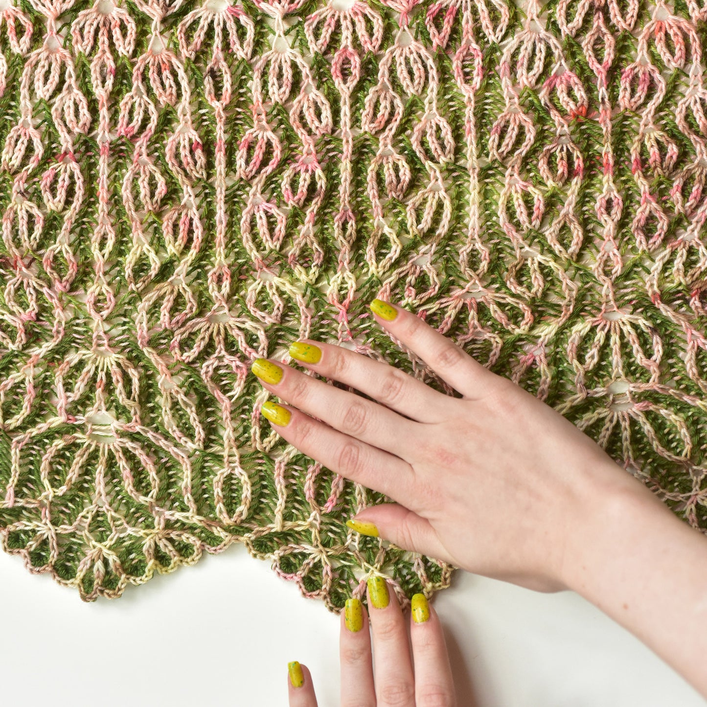 Blooming Brioche Shawl Knitting Pattern