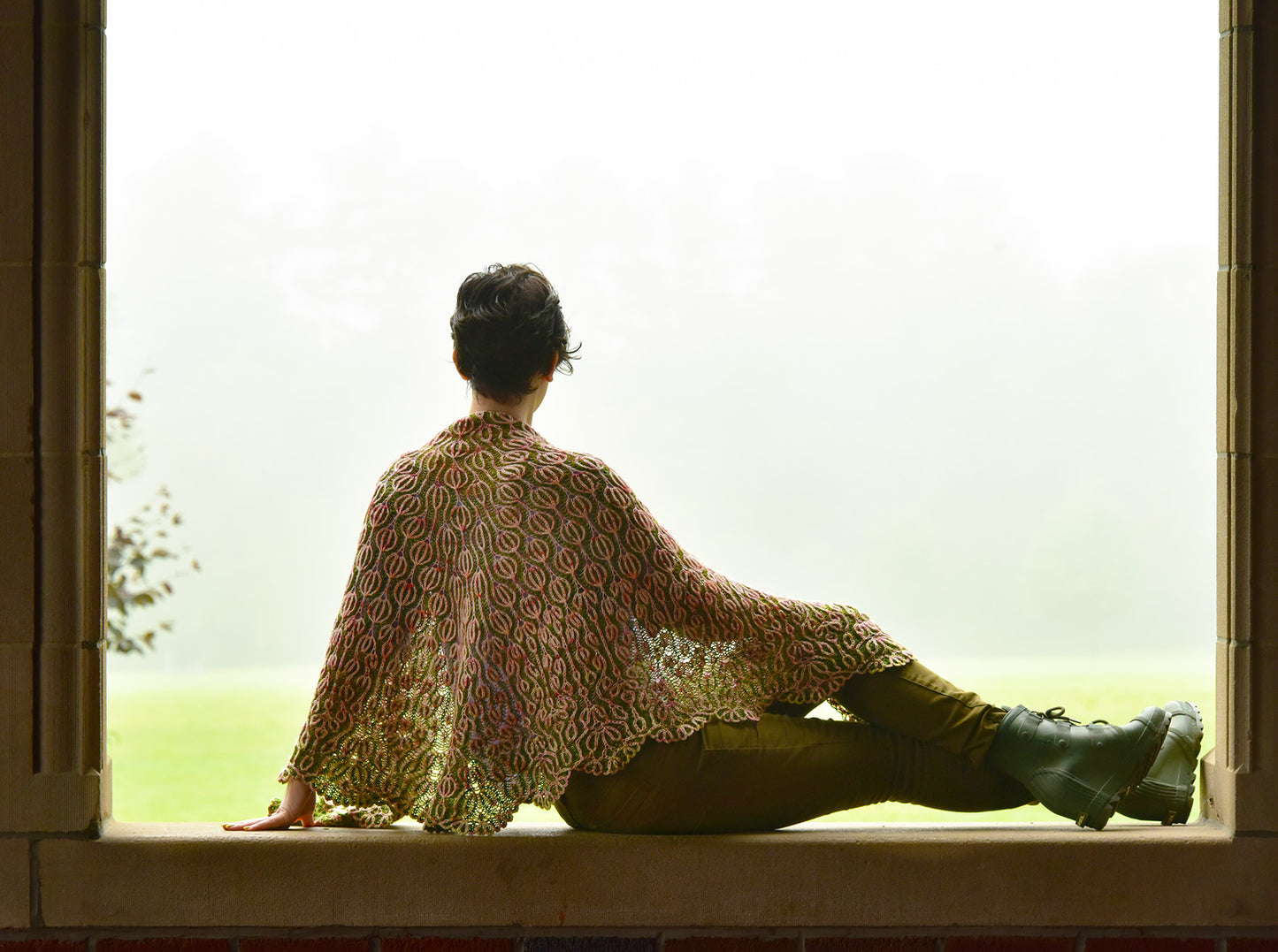 Blooming Brioche Shawl Knitting Pattern