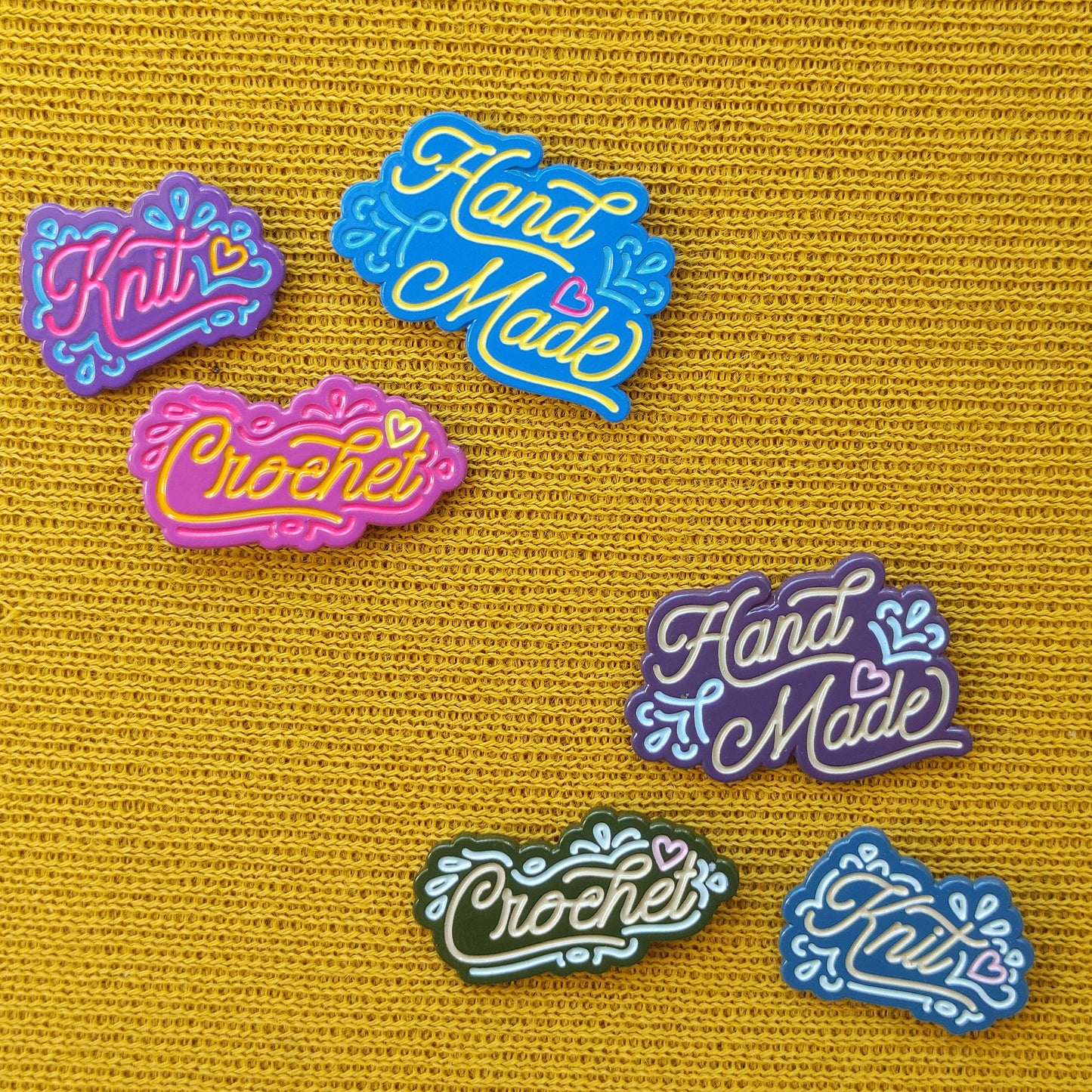 I Made This! - Knit Enamel Pin