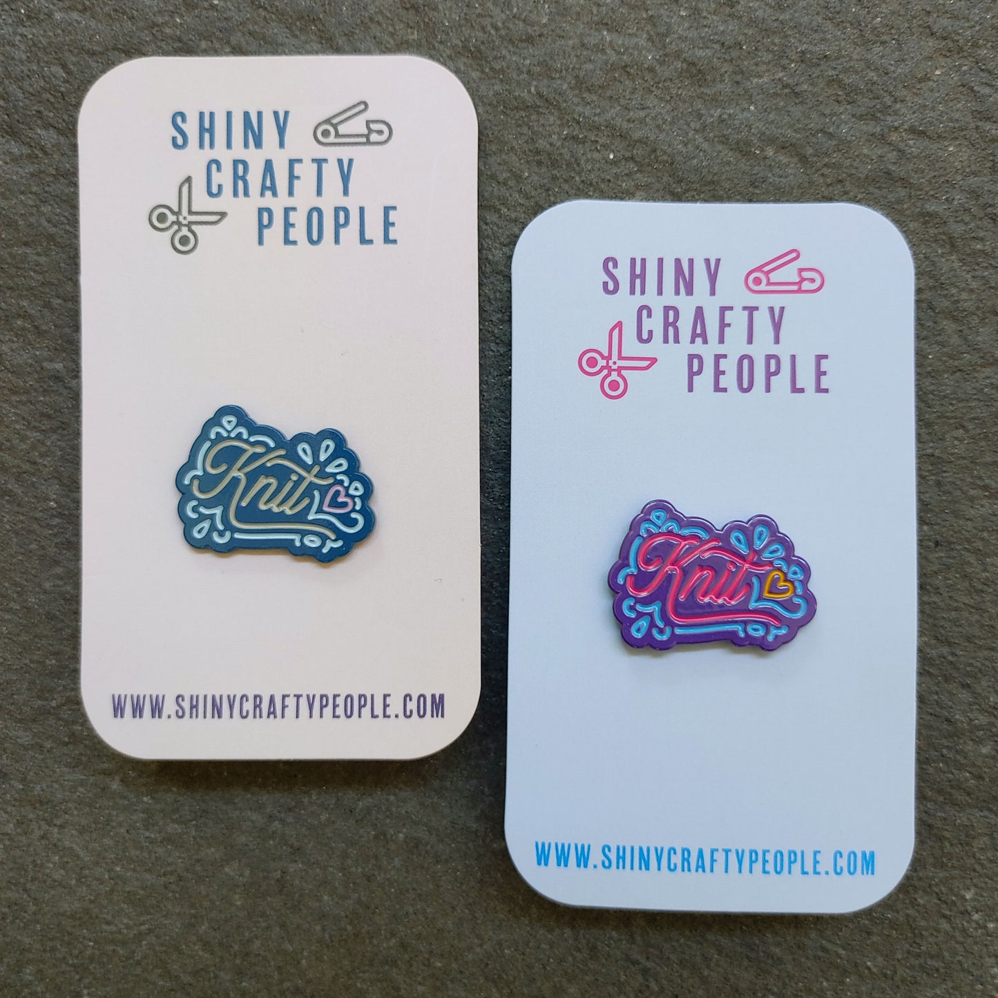 I Made This! - Knit Enamel Pin