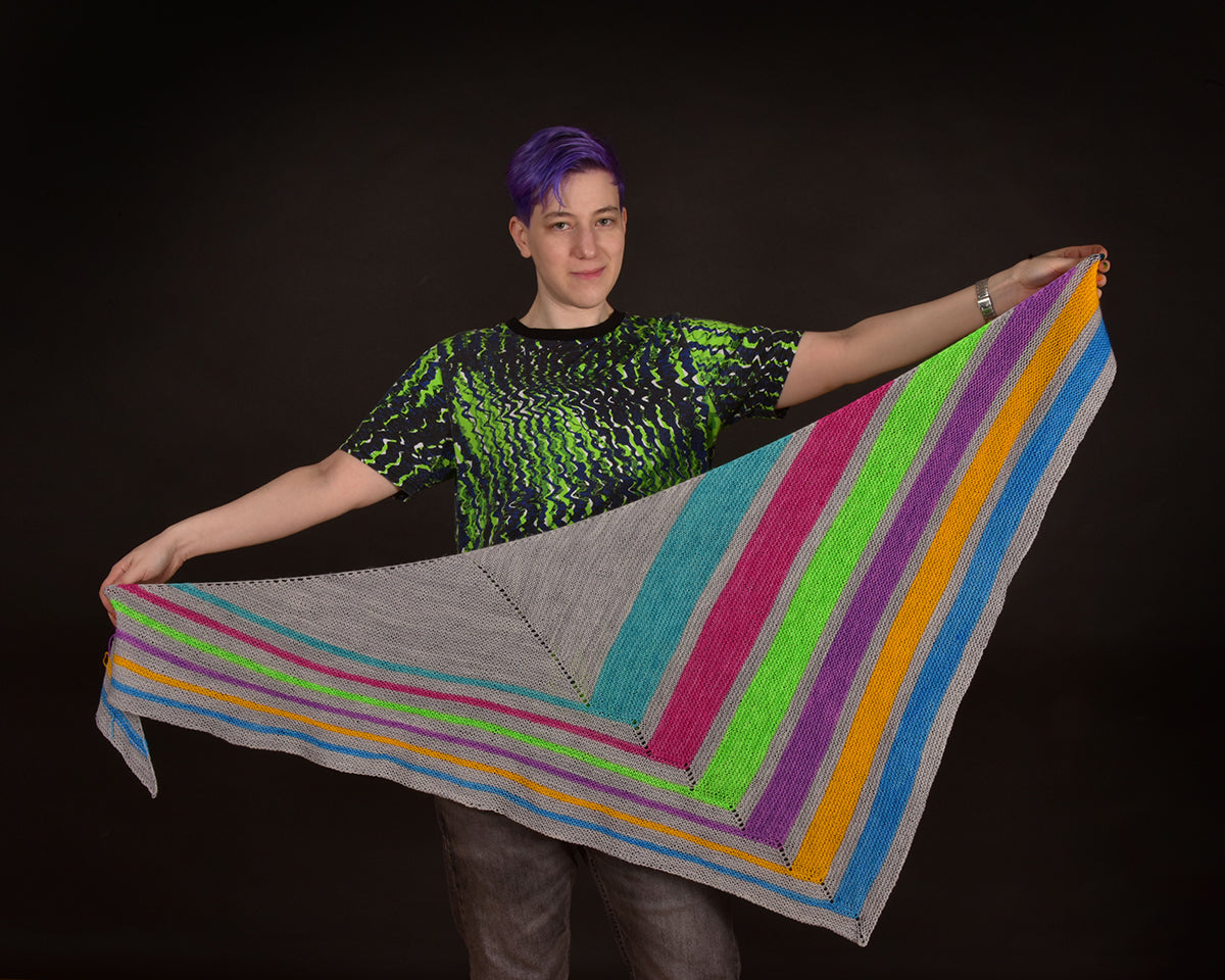 Laser Tag Shawl Knitting Pattern