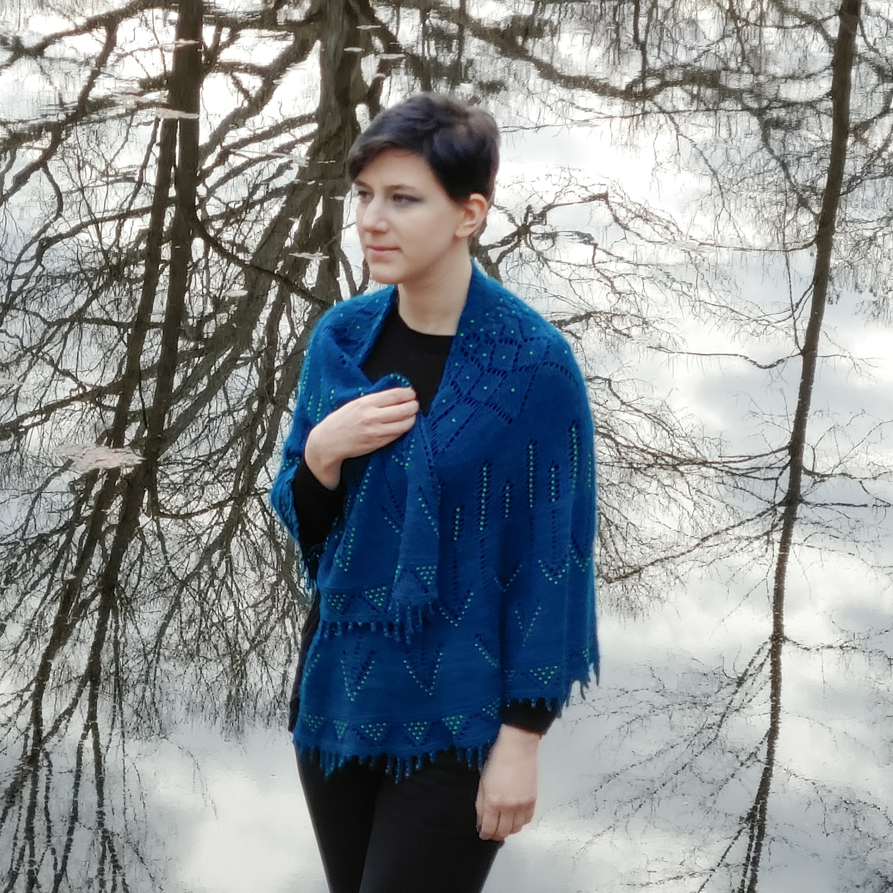 Dreamscape Shawl Downloadable Knitting Pattern PDF – Xandy Peters