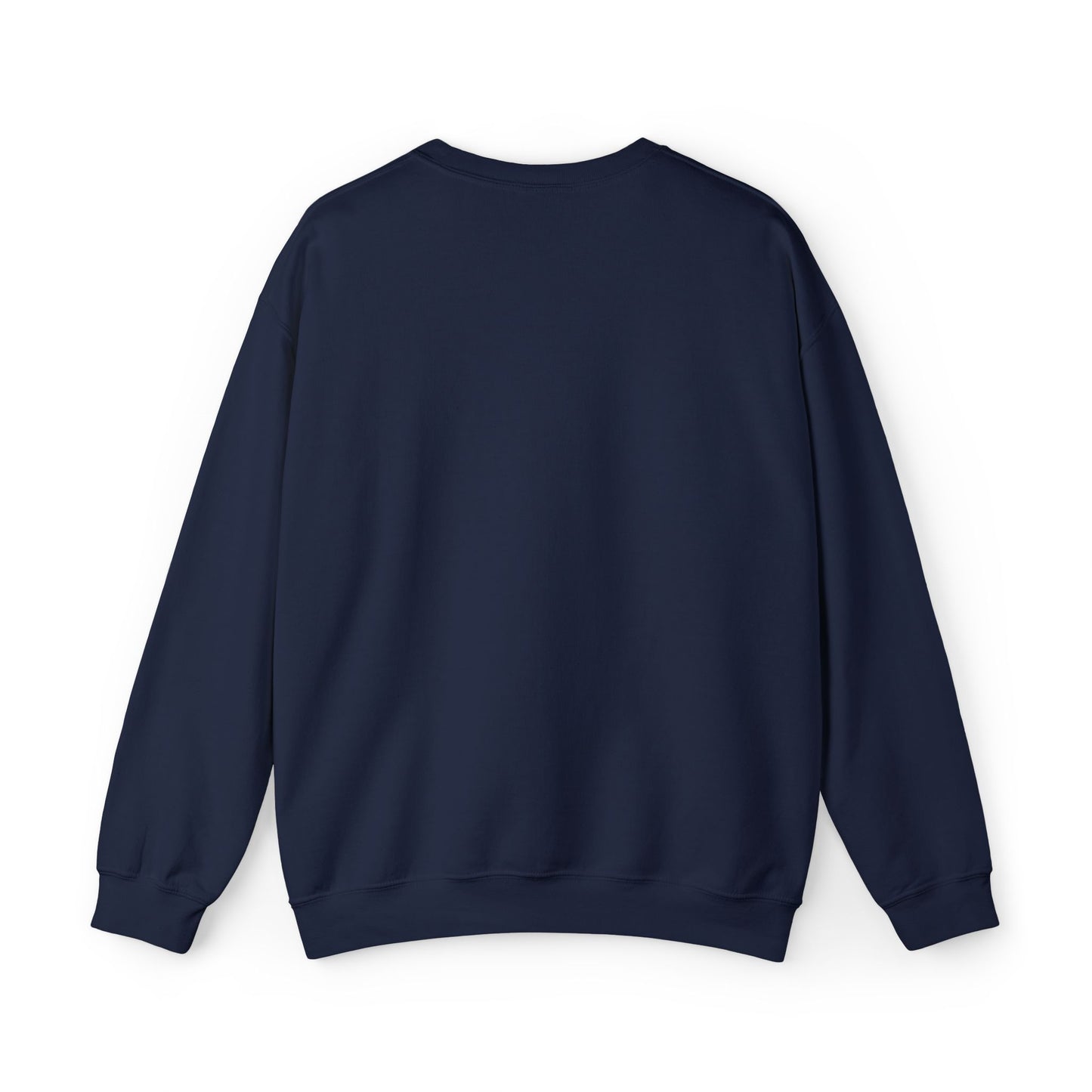 Great Balls Of Fire Crewneck Sweatshirt – Flaming Blue Yarn Ball Graphic