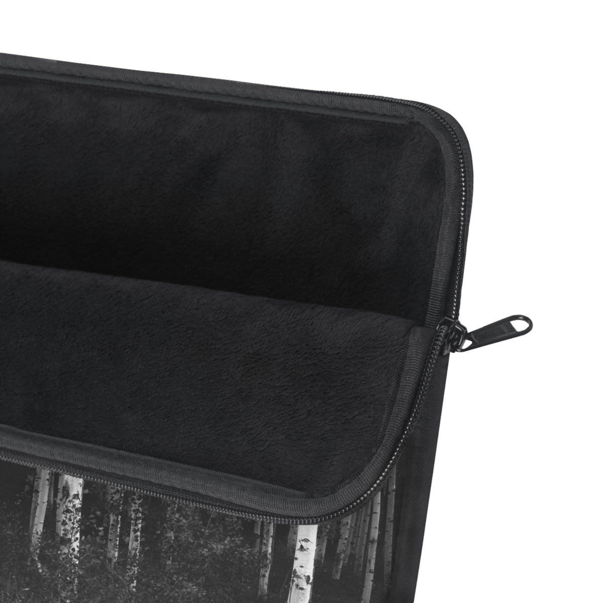 Aspen Forest Laptop Sleeve — Monochrome Woodland Laptop Case