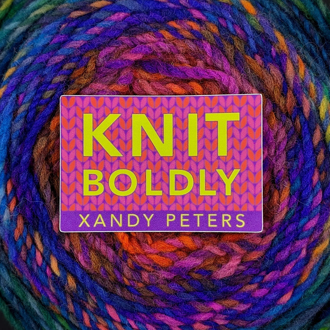 Knit Boldly Super Sticker