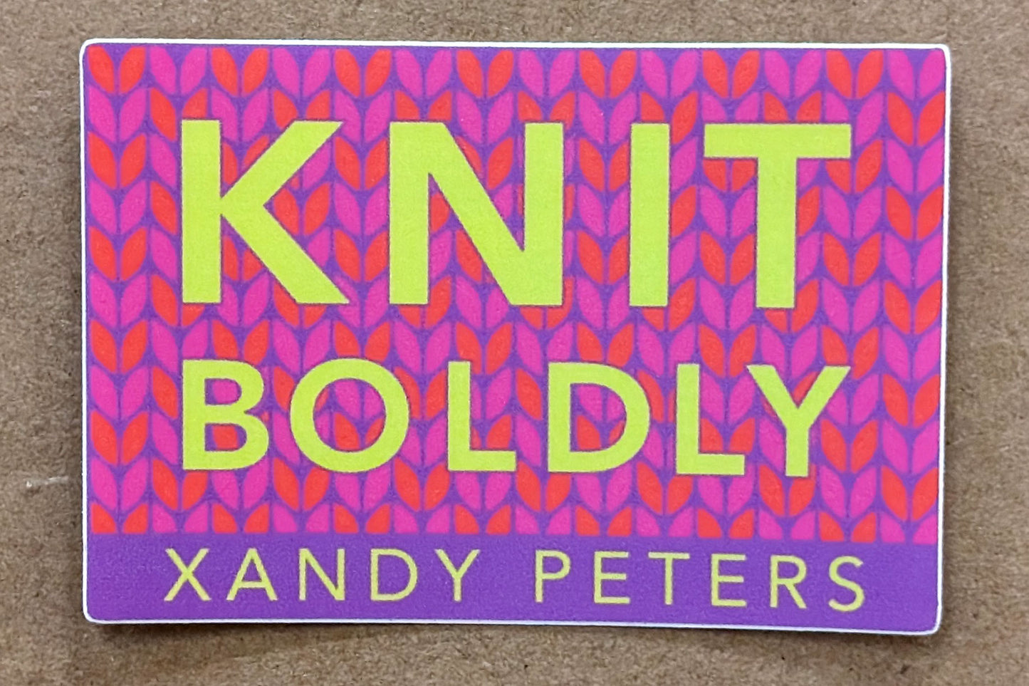 Knit Boldly Super Sticker