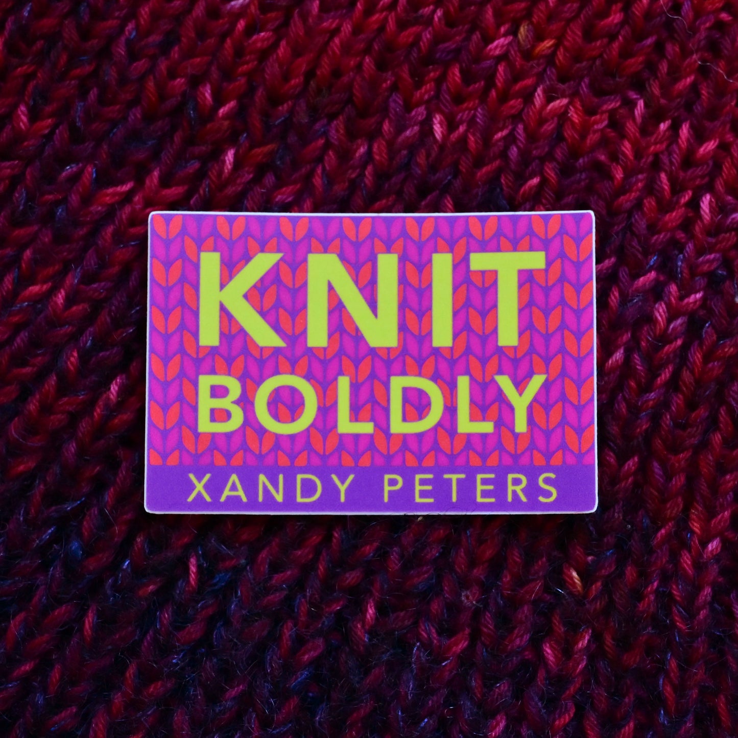 Knit Boldly Super Sticker