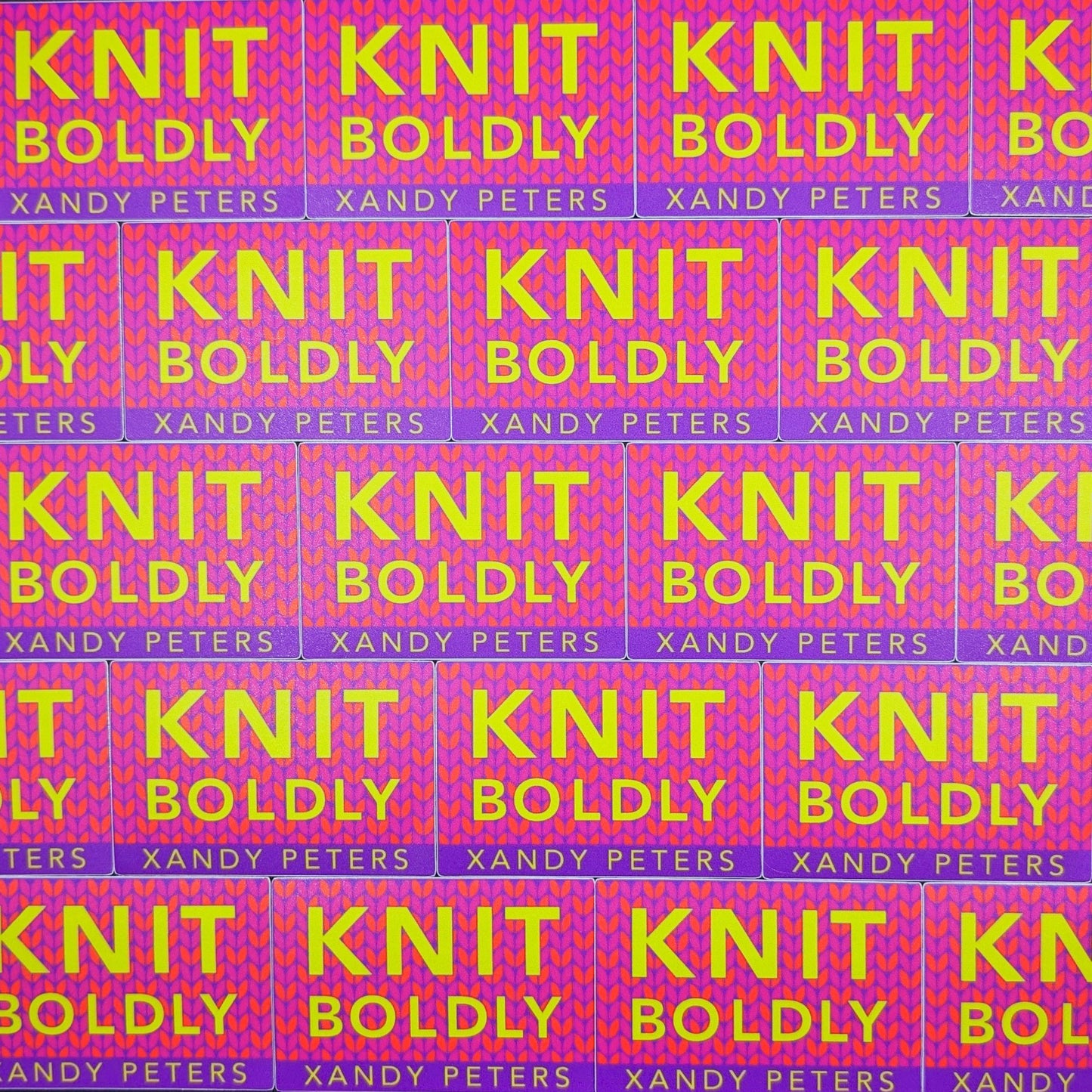 Knit Boldly Super Sticker