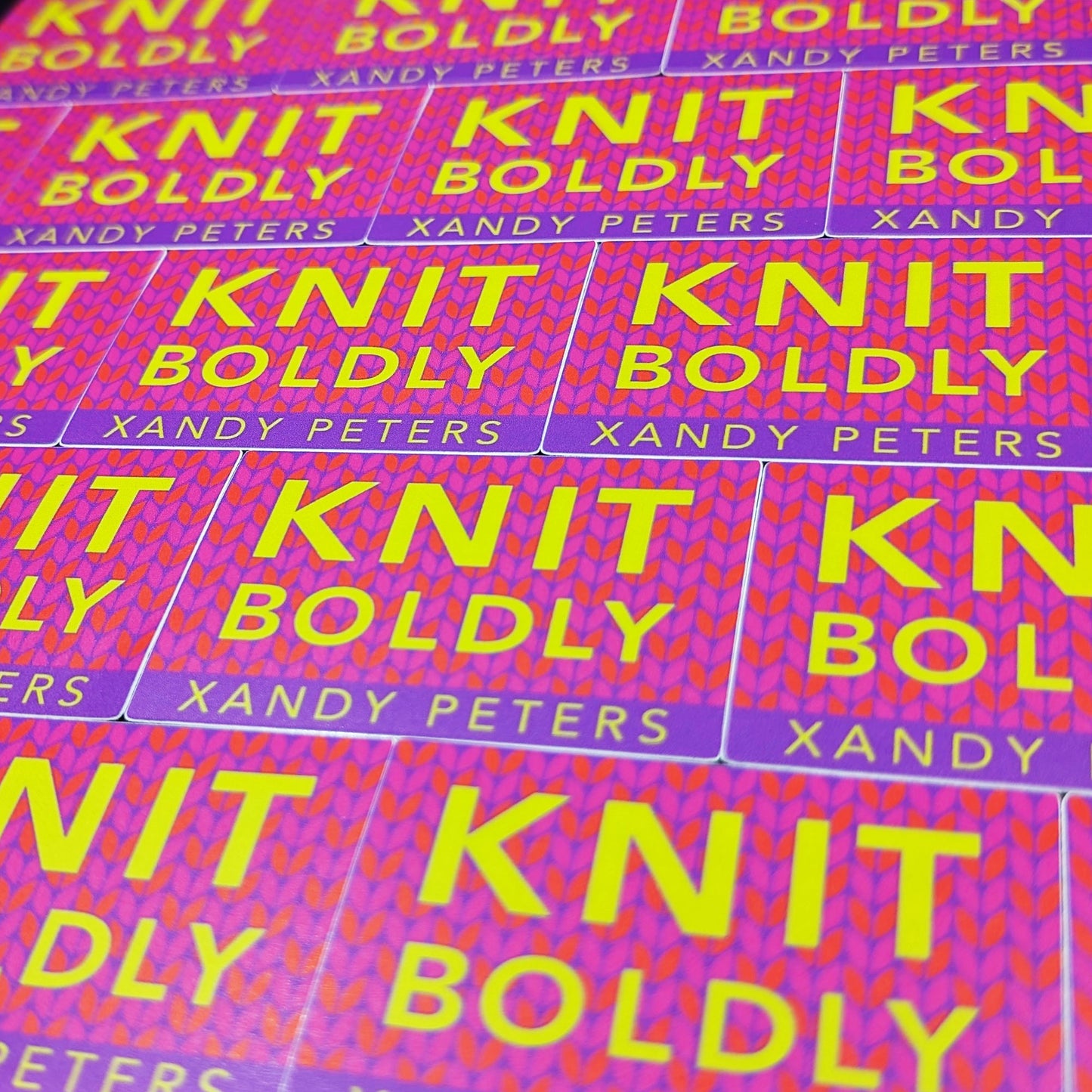 Knit Boldly Super Sticker