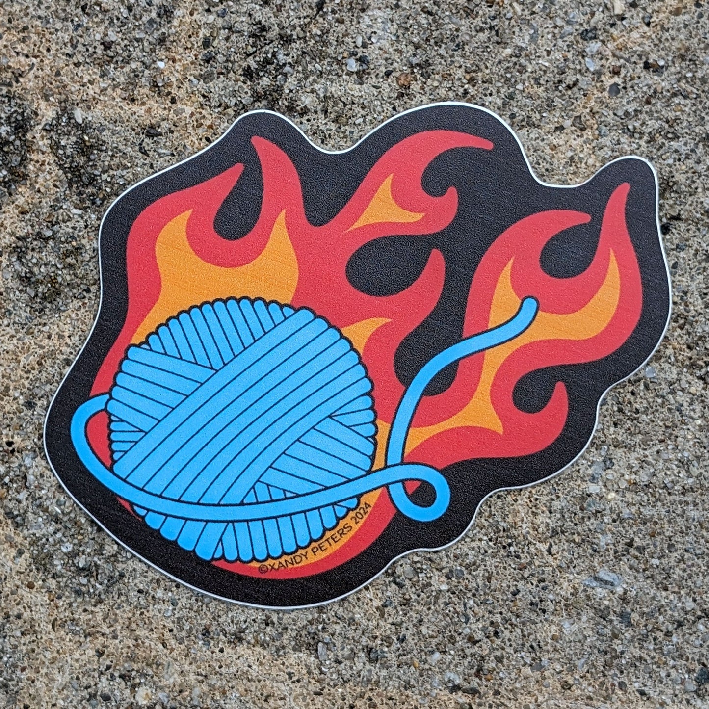 Great Balls Of Fire! Super Sticker