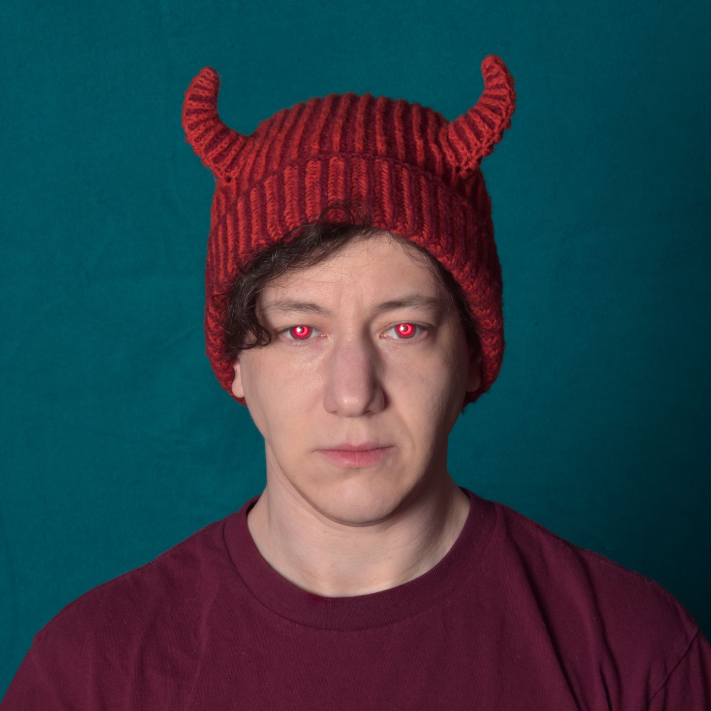 Brioche Horn Hat Downloadable Knitting Pattern
