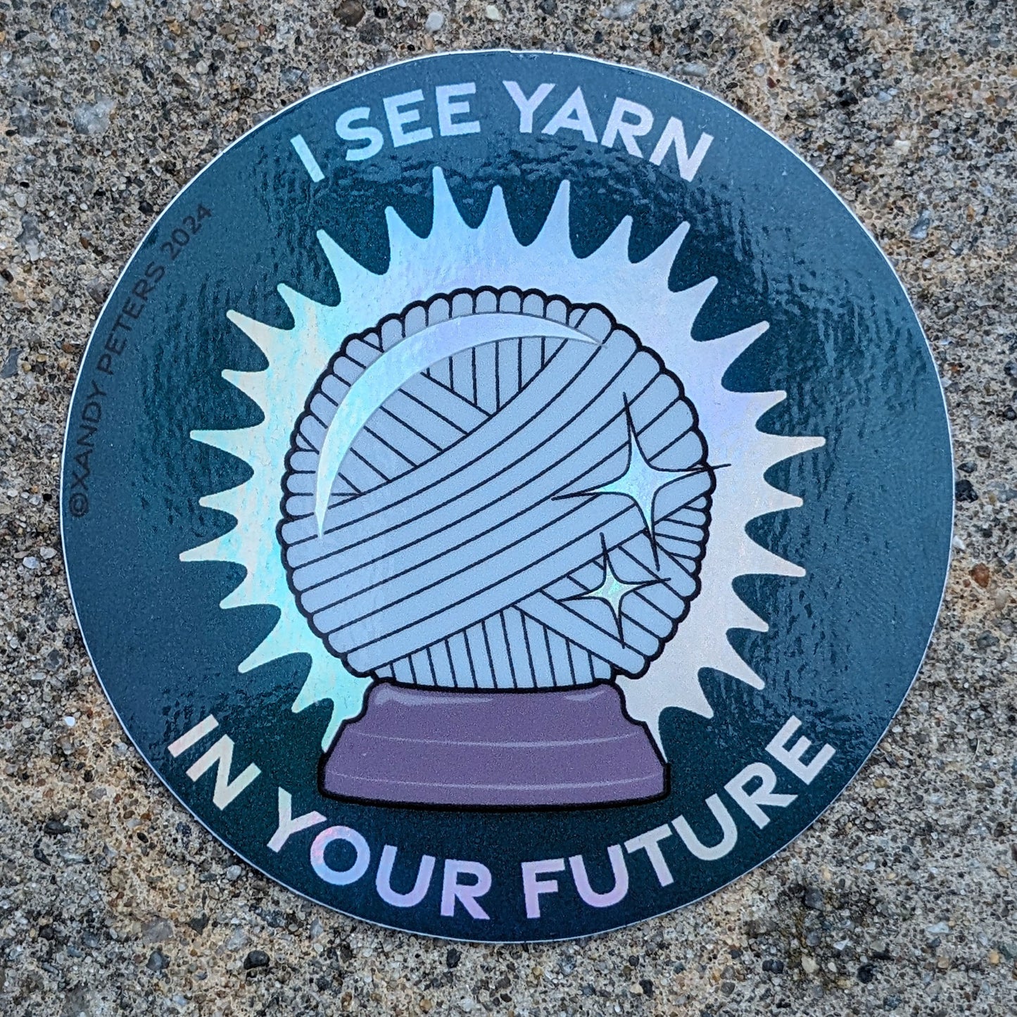 I See Yarn in Your Future Super Sticker