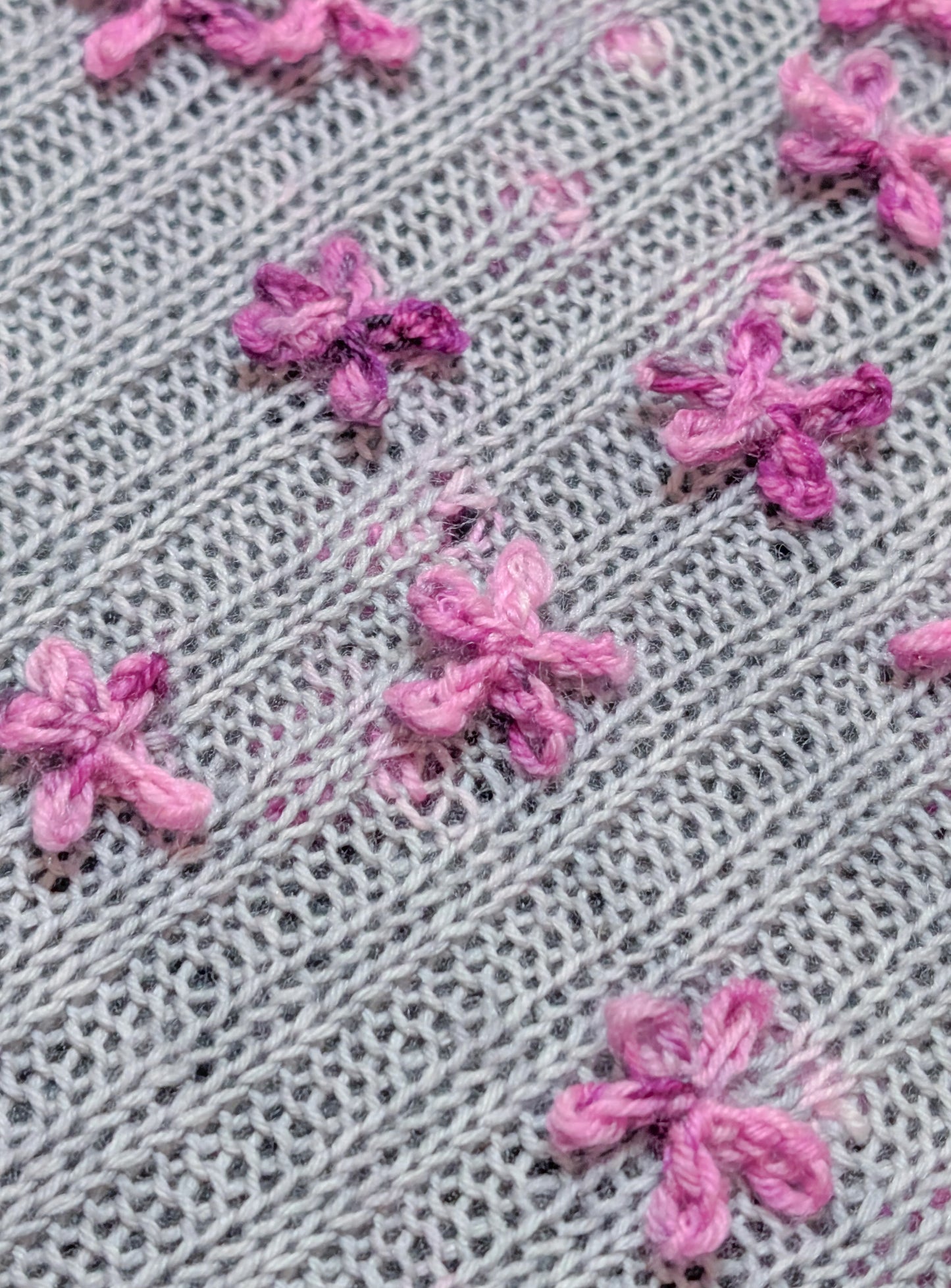 Floral Bouquet Shawl Downloadable Knitting Pattern