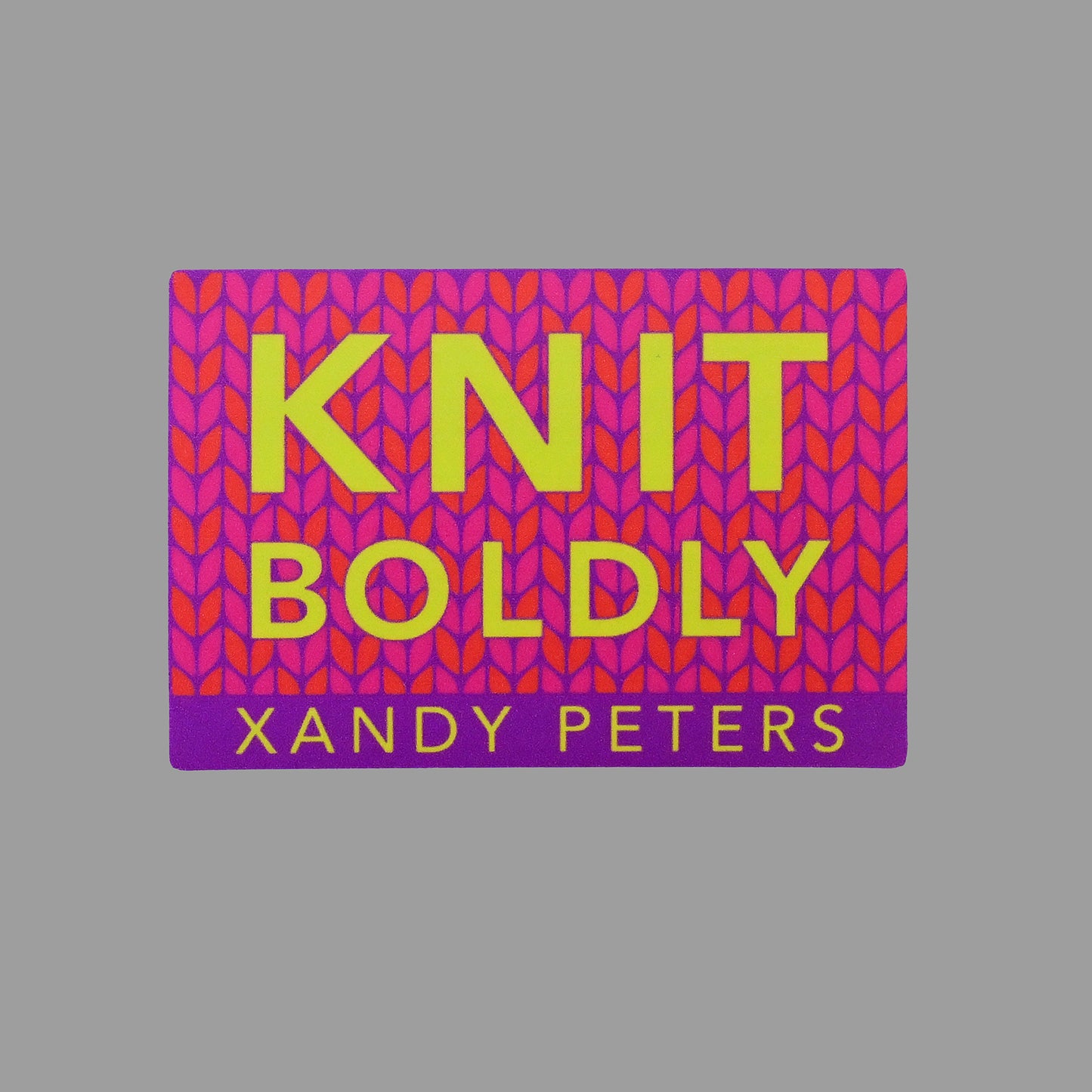 Knit Boldly Super Sticker