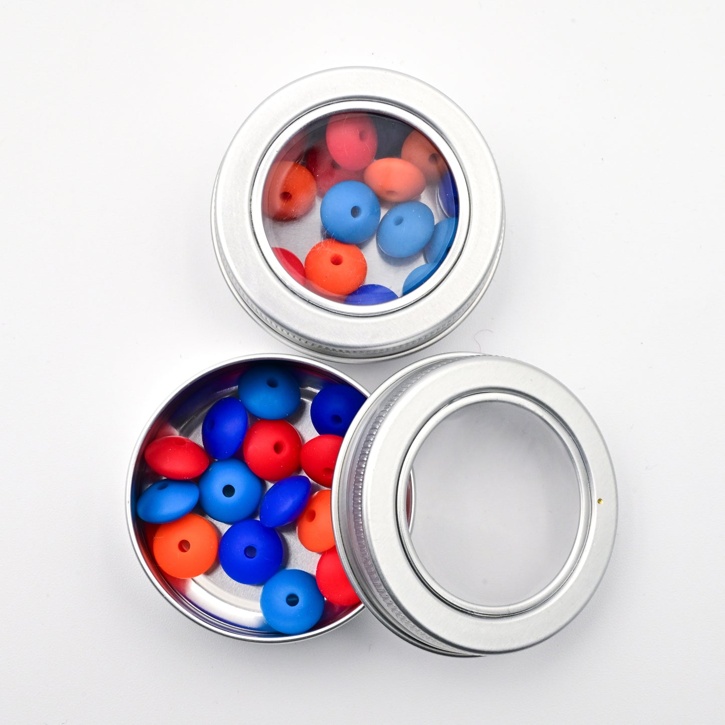 Needle Stoppers - Tin of 8 pairs, Flying Saucers