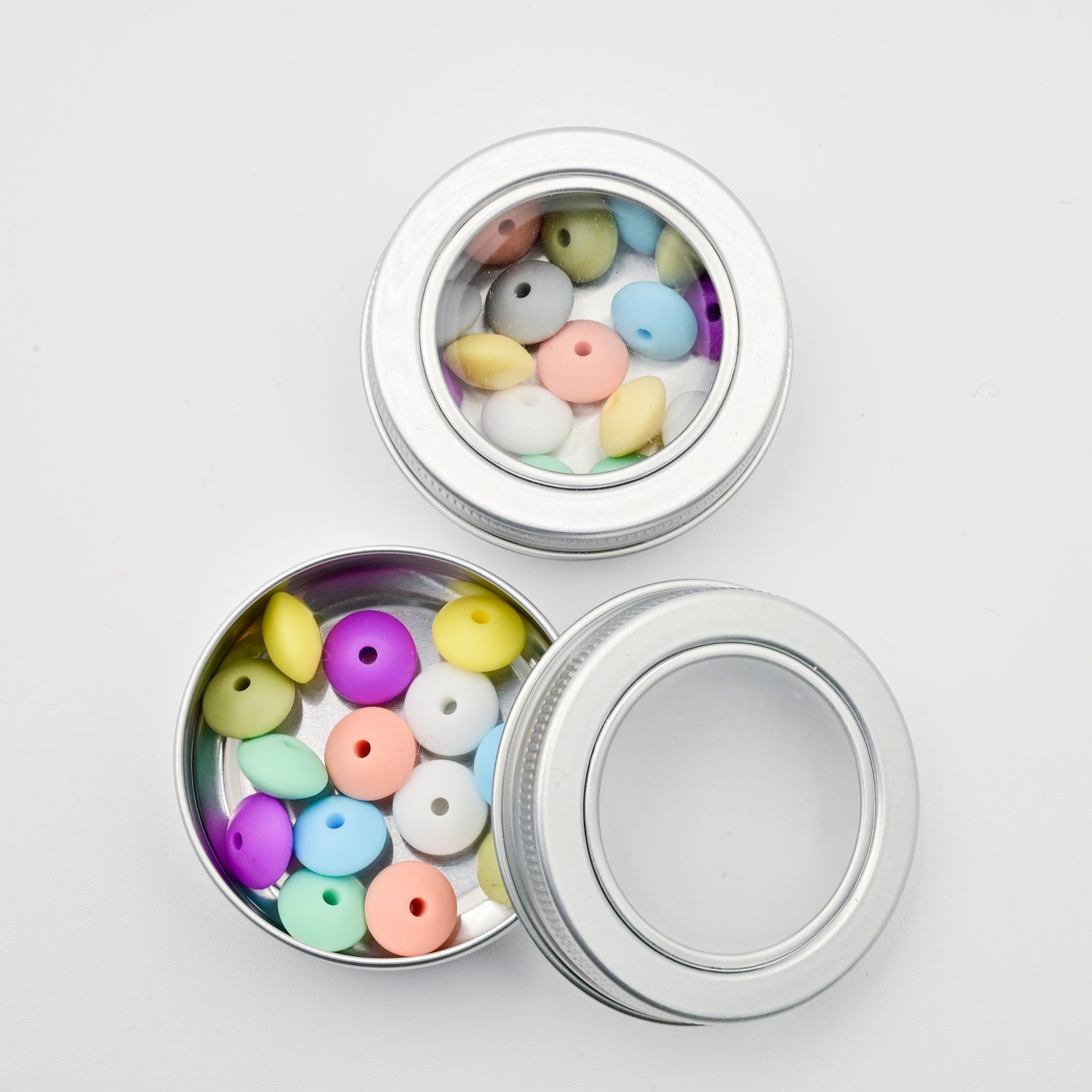 Needle Stoppers - Tin of 8 pairs, Flying Saucers