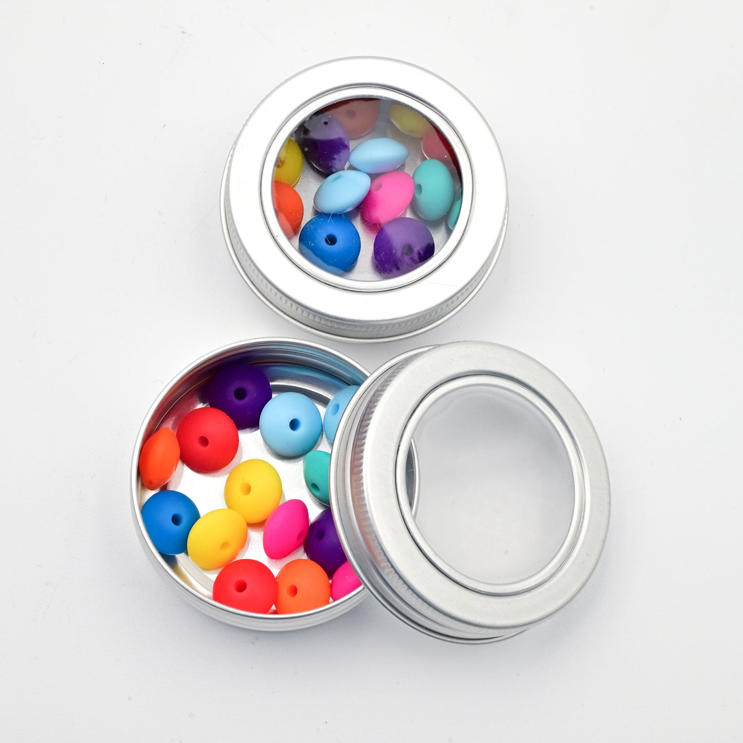 Needle Stoppers - Tin of 8 pairs, Flying Saucers