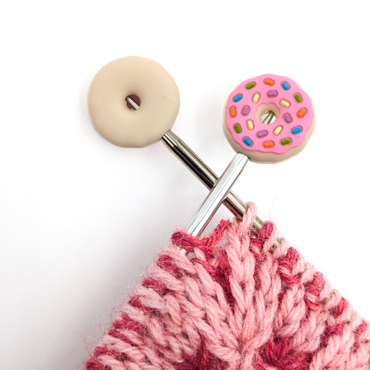 Needle Stoppers and Stopper Keeper Set - Donuts