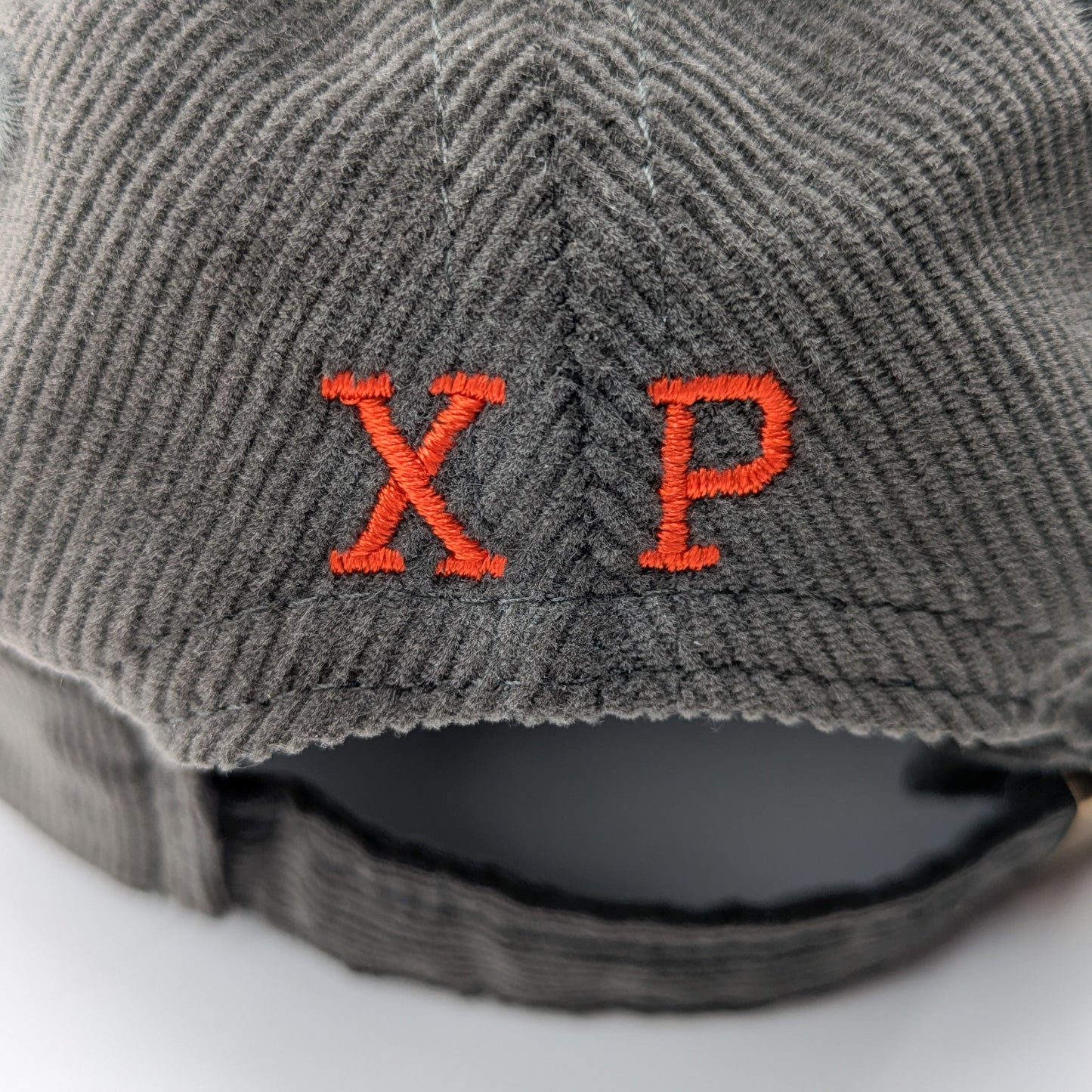 Knit Boldly Corduroy Cap —  Olive Embroidered Cotton Baseball Hat