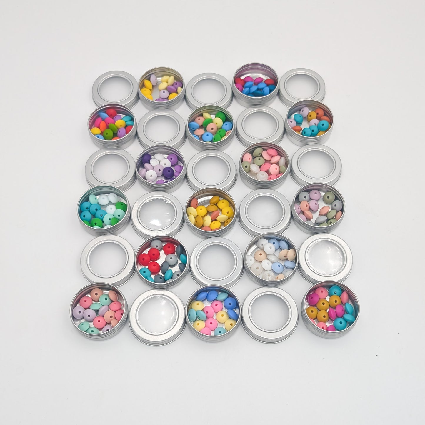 Needle Stoppers - Tin of 8 pairs, Flying Saucers