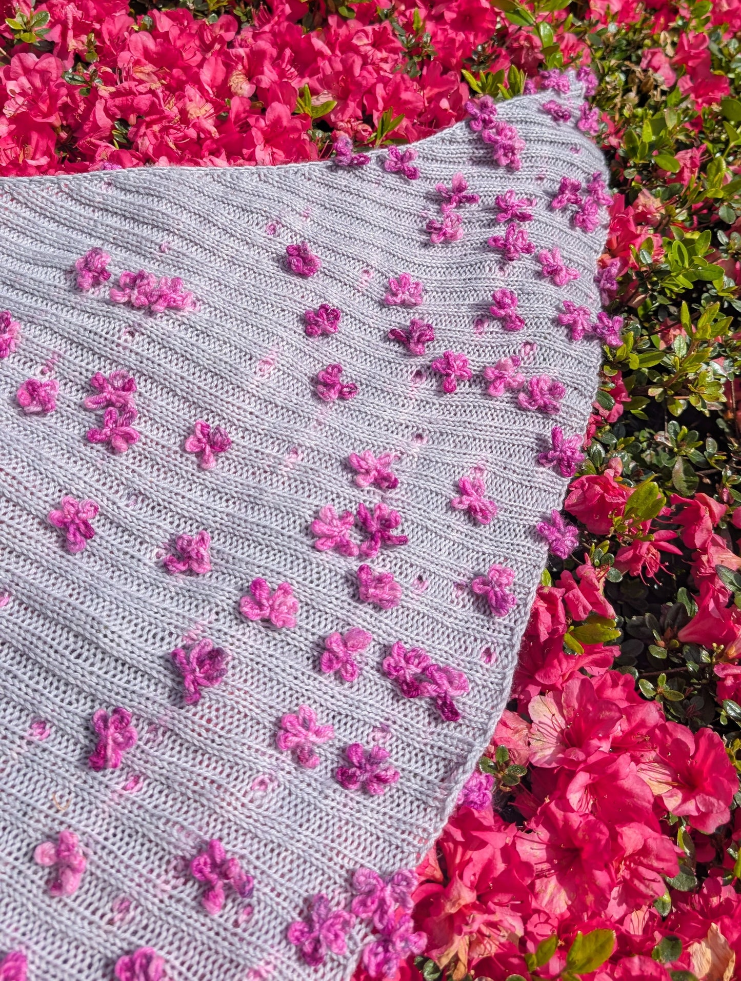Floral Bouquet Shawl Downloadable Knitting Pattern
