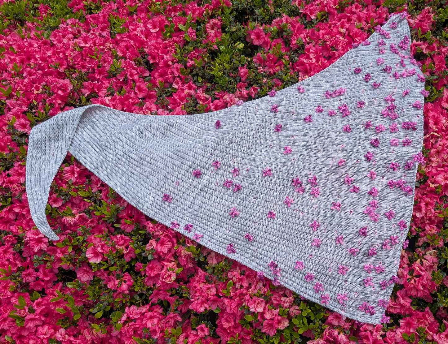 Floral Bouquet Shawl Downloadable Knitting Pattern