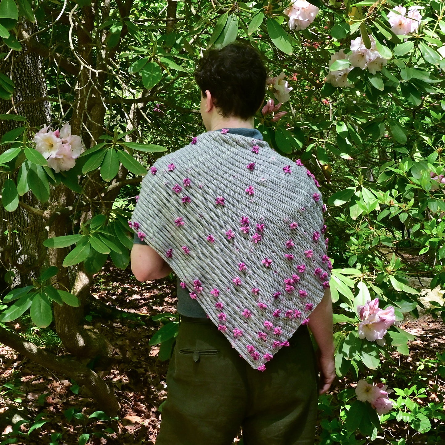 Floral Bouquet Shawl Downloadable Knitting Pattern