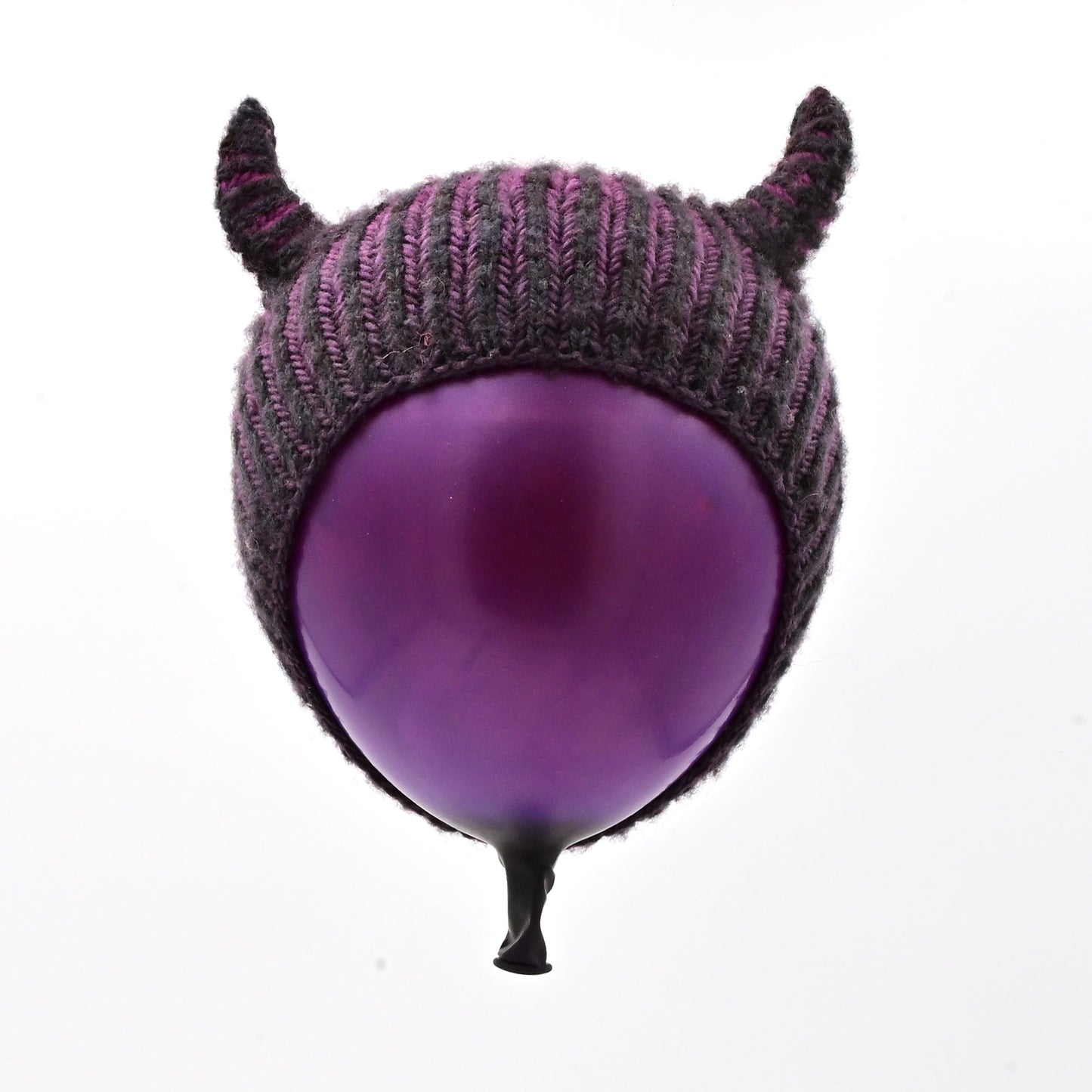 Brioche Horn Hat Downloadable Knitting Pattern