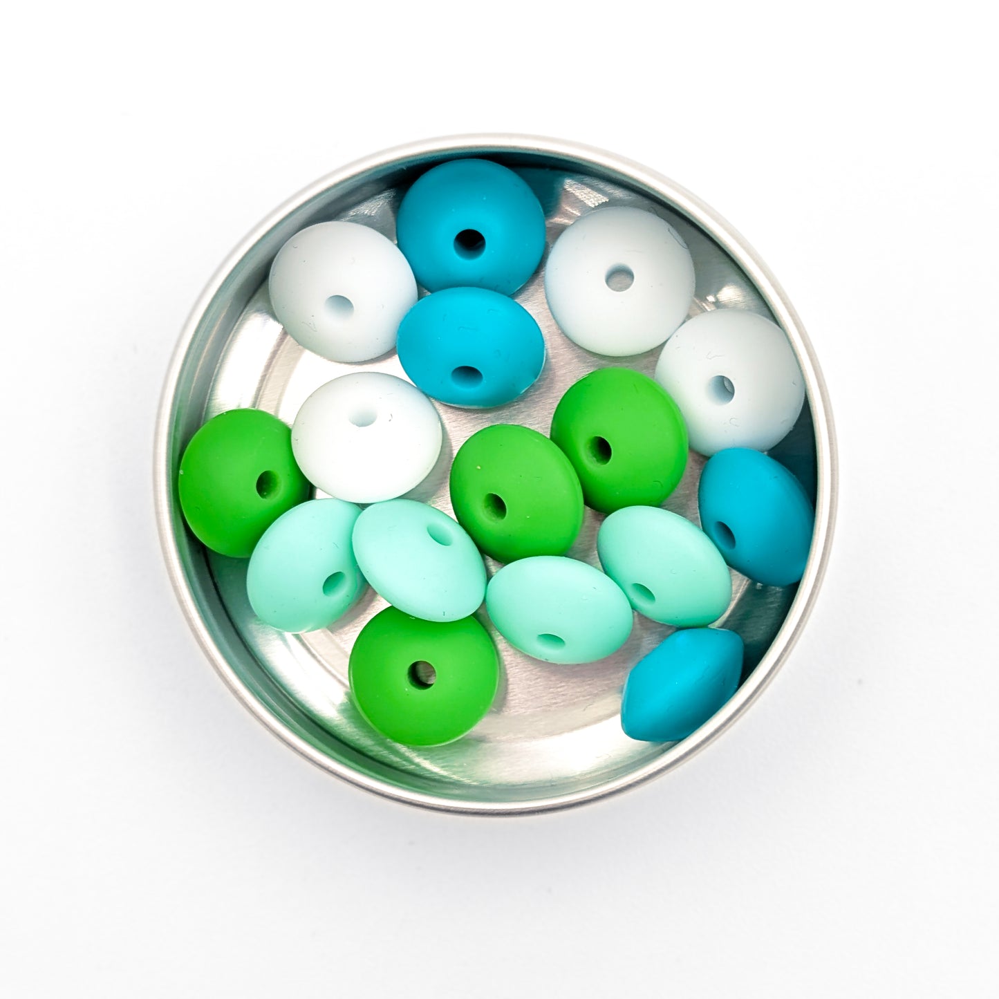 Needle Stoppers - Tin of 8 pairs, Flying Saucers
