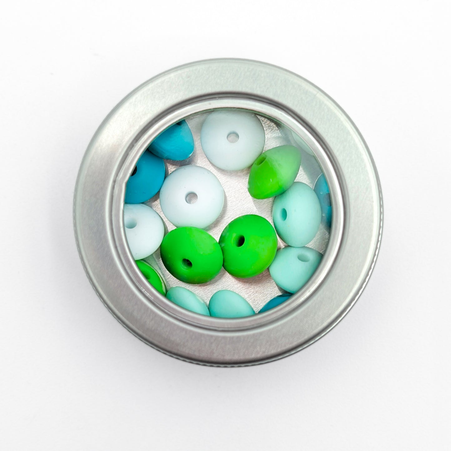 Needle Stoppers - Tin of 8 pairs, Flying Saucers