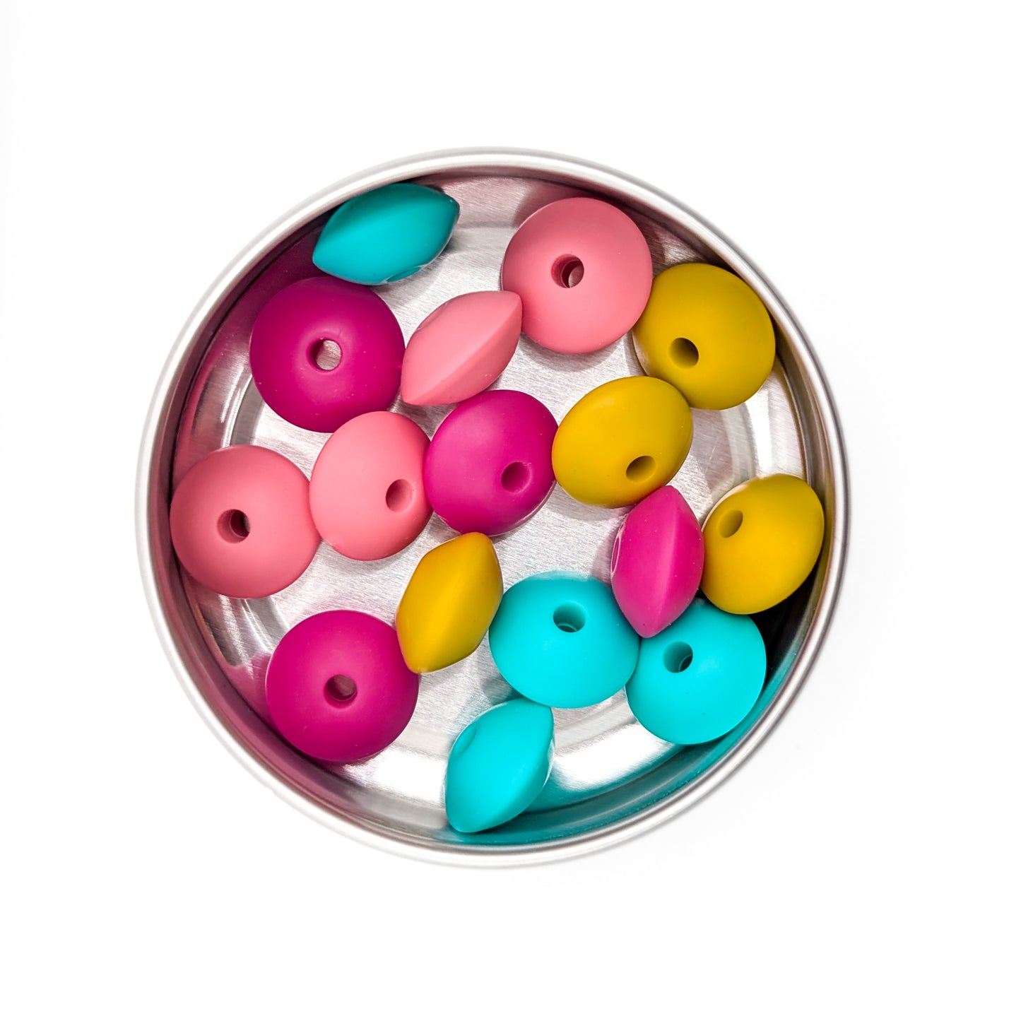 Needle Stoppers - Tin of 8 pairs, Flying Saucers
