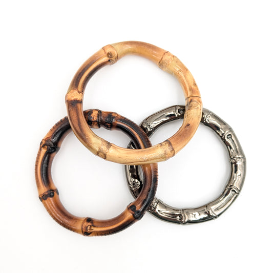 Bamboo Scarf Ring - Medium