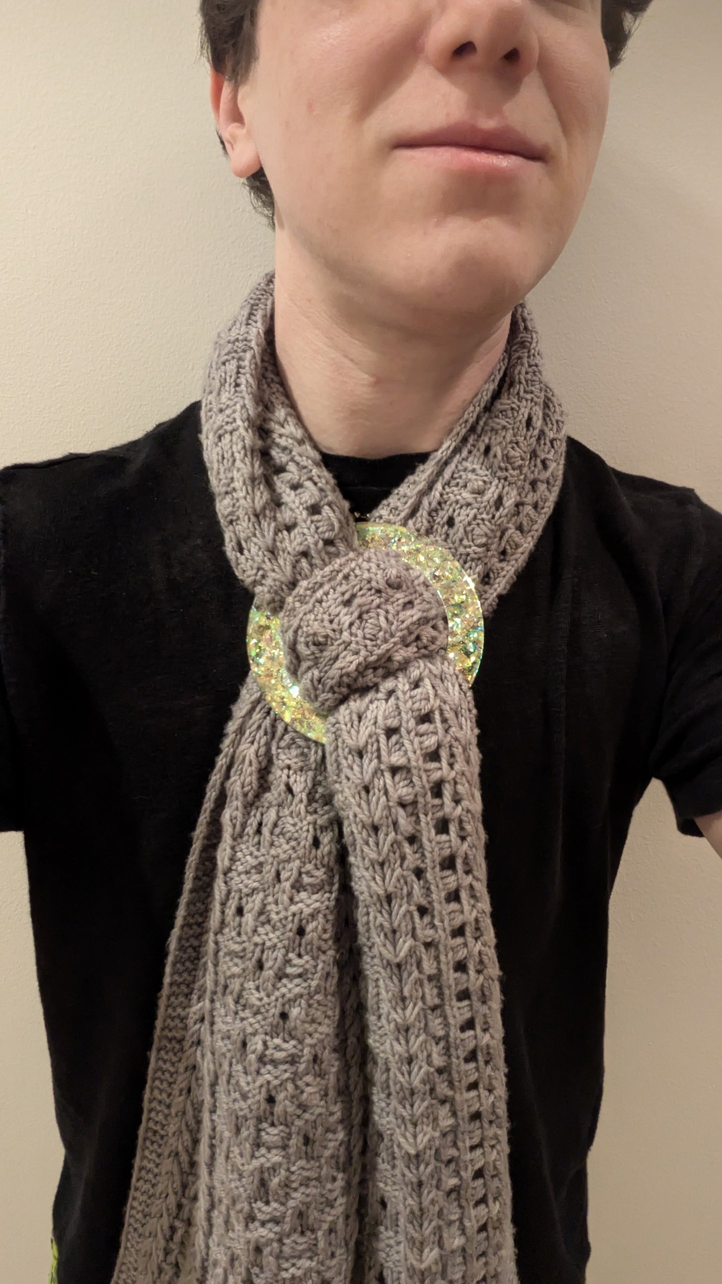 Sparkle Resin Scarf Rings