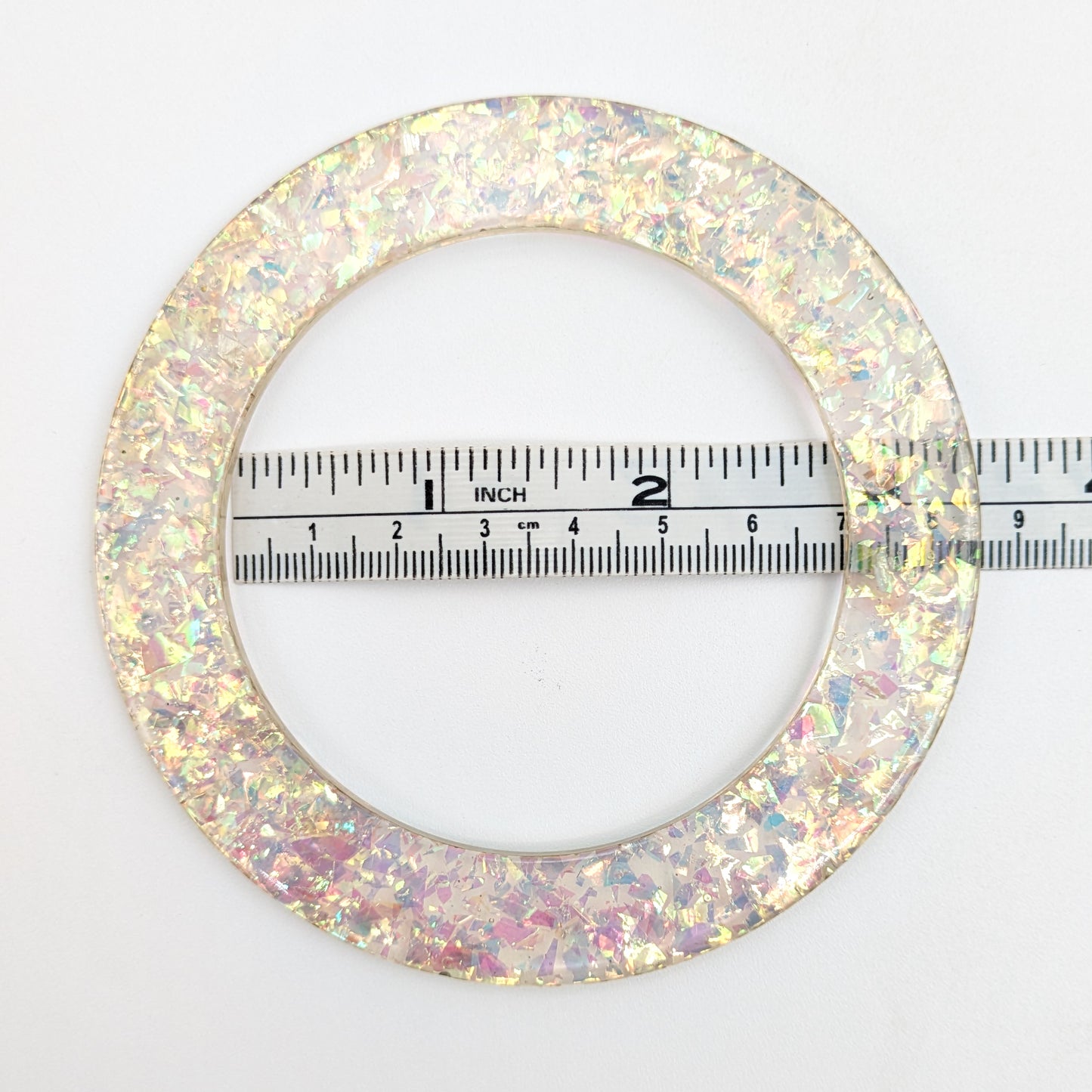 Sparkle Resin Scarf Rings