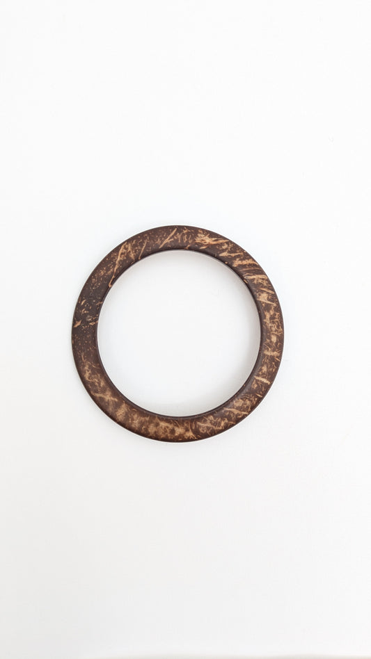 Coconut Shell Scarf Ring - Medium