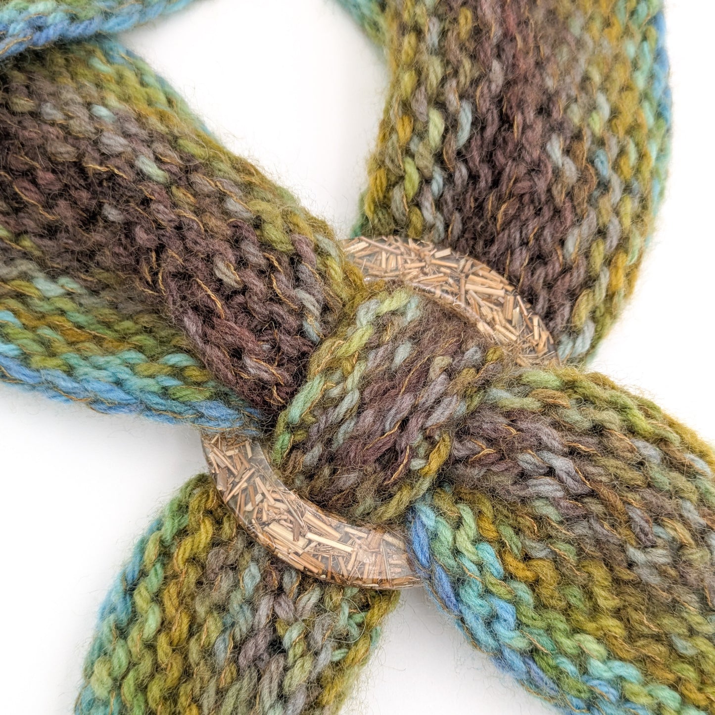 Straw & Hay Scarf Ring - Medium