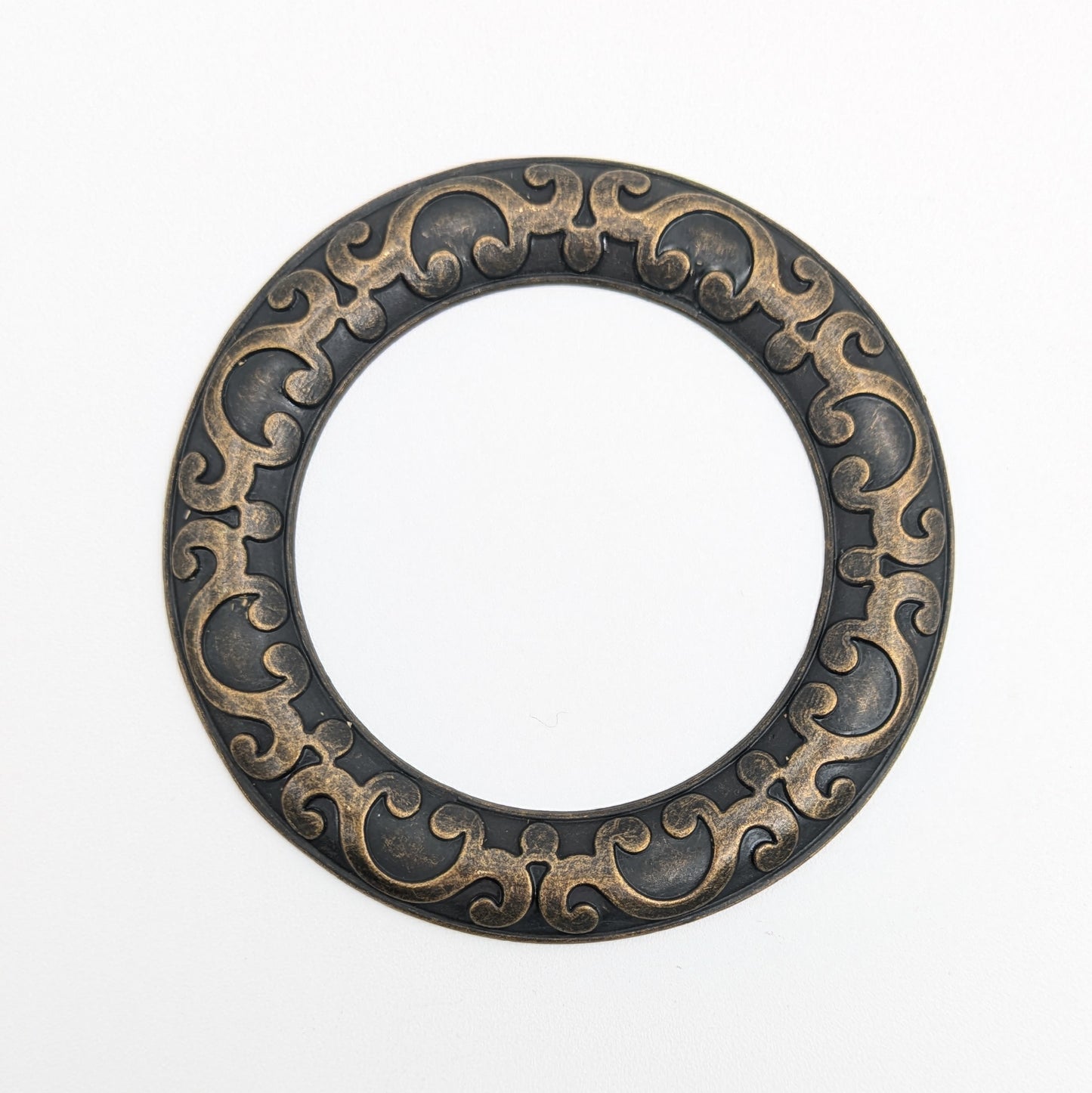 Bronze Spiral Scarf Ring - Large