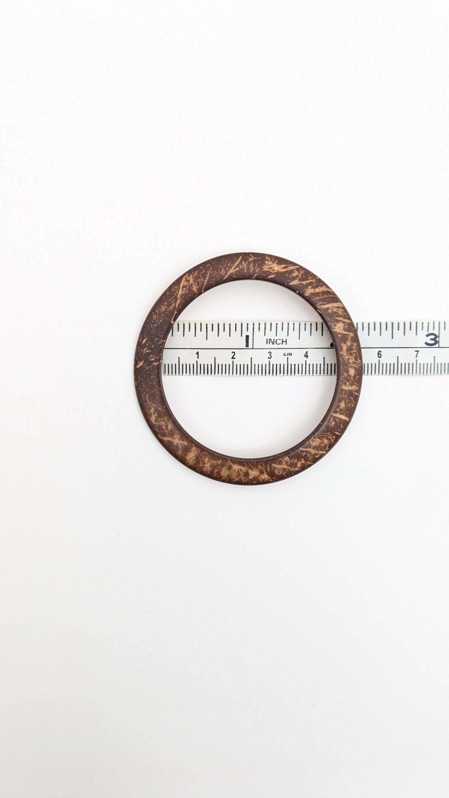 Coconut Shell Scarf Ring - Medium