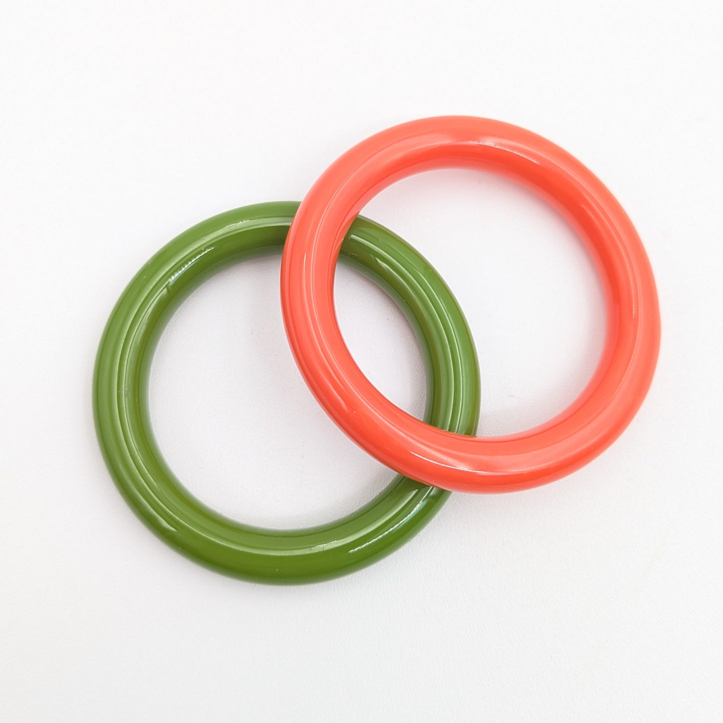 Simple Colorful Plastic Scarf Ring - Small/ Medium