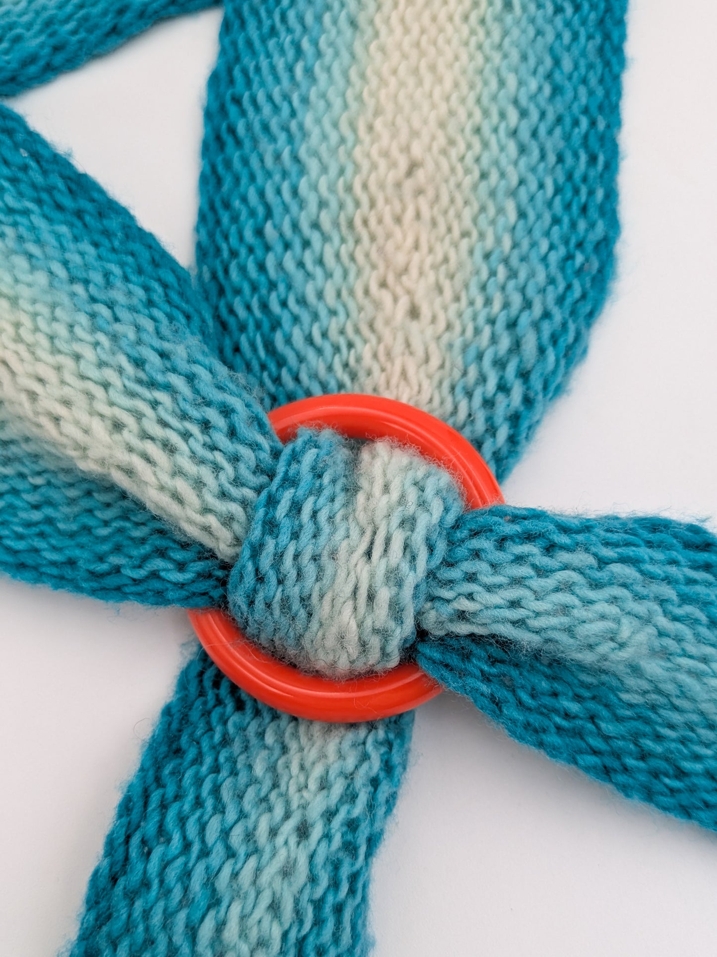 Simple Colorful Plastic Scarf Ring - Small/ Medium