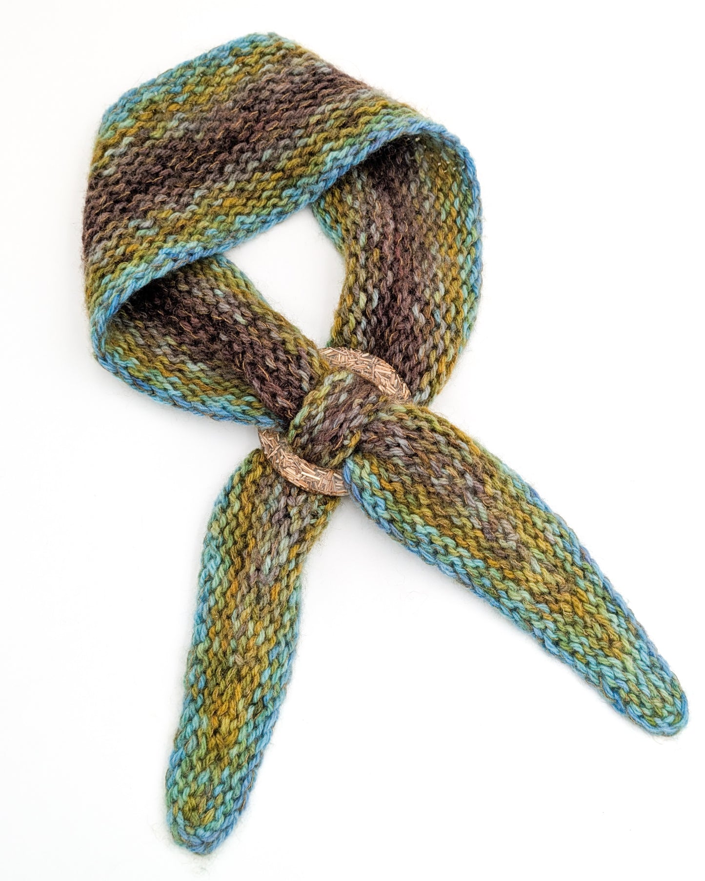 Straw & Hay Scarf Ring - Medium