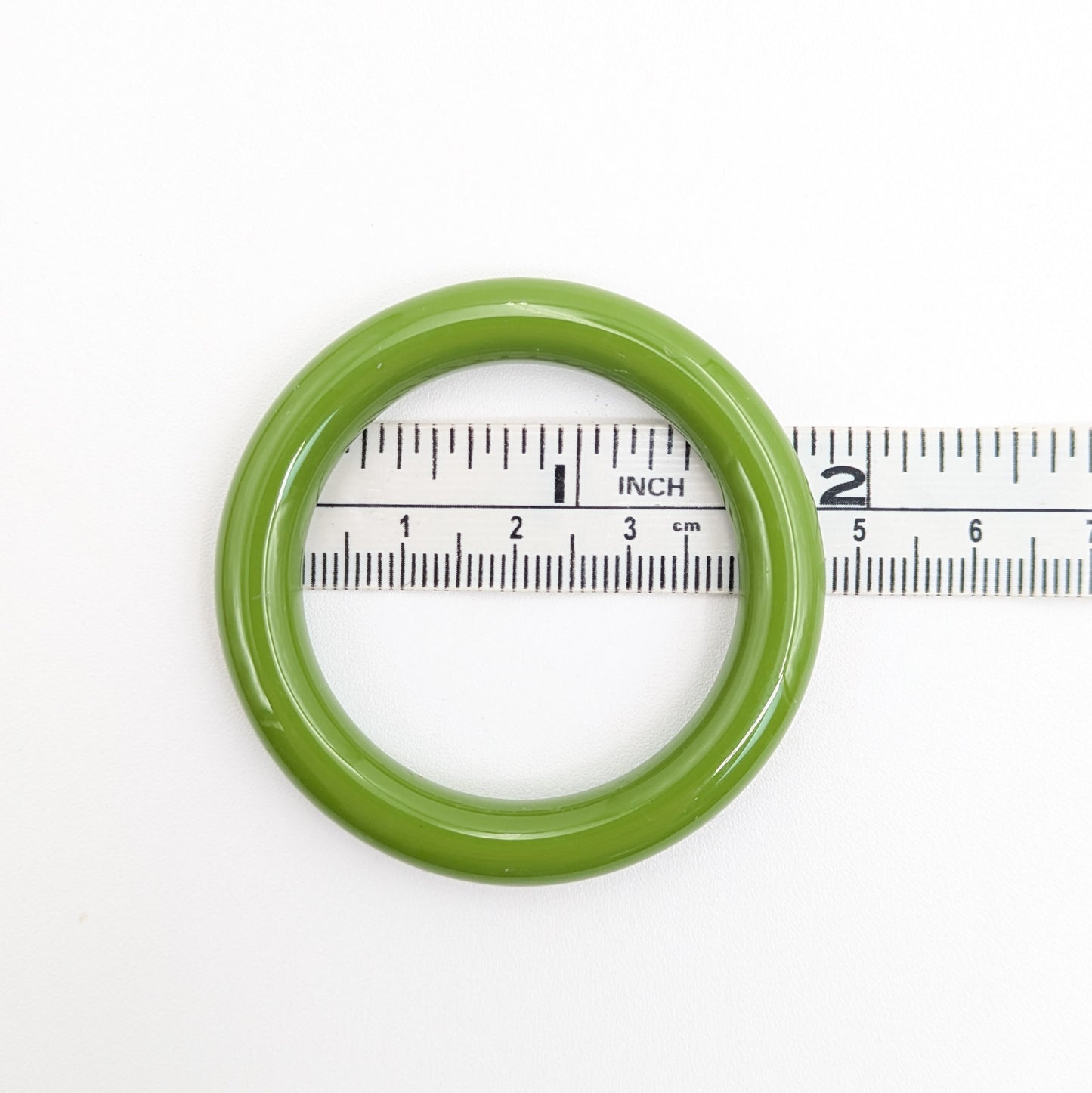 Simple Colorful Plastic Scarf Ring - Small/ Medium