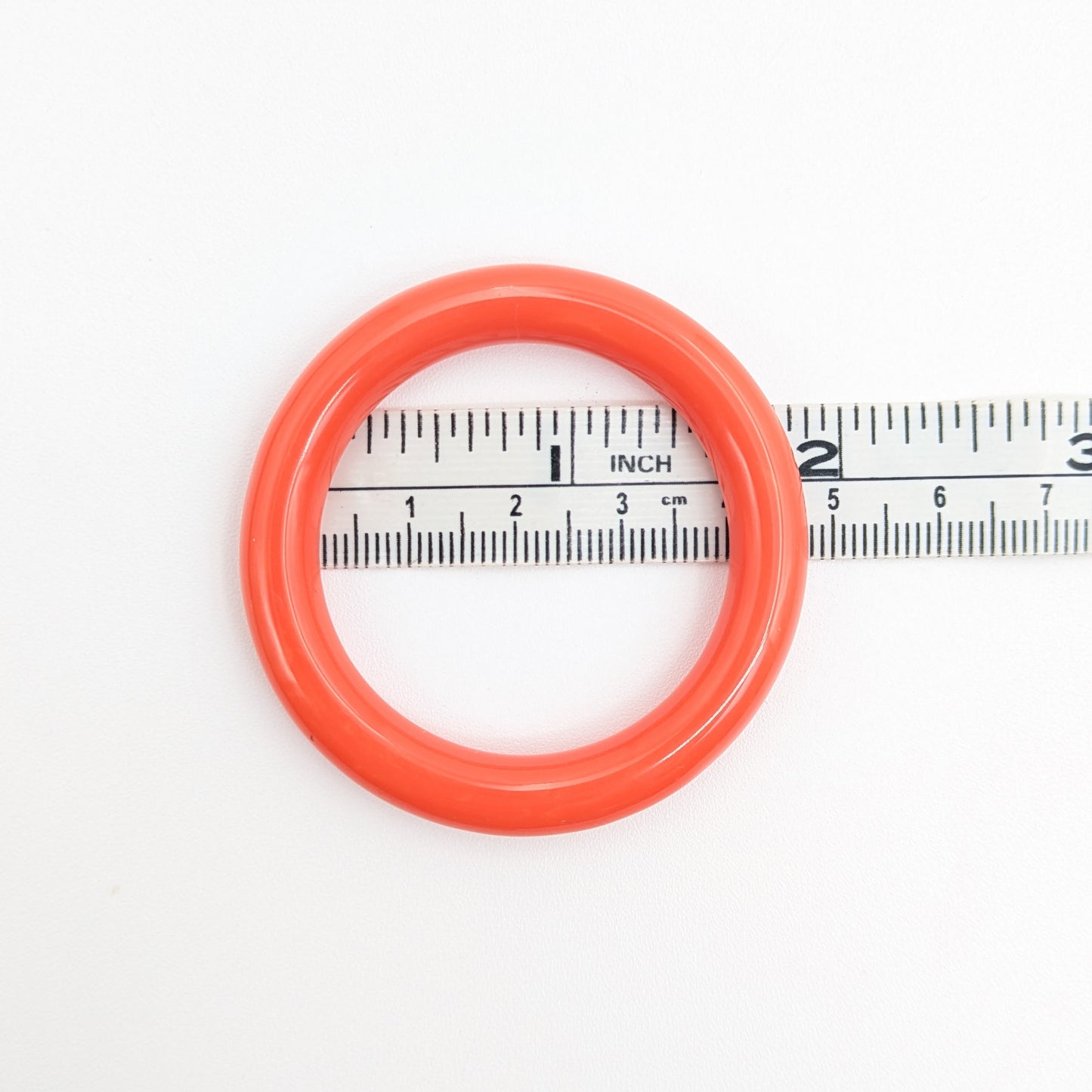 Simple Colorful Plastic Scarf Ring - Small/ Medium