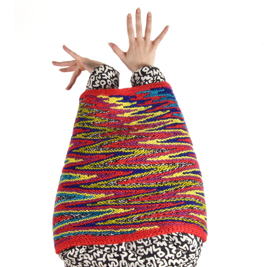 Color Warp Cowl Knitting Pattern