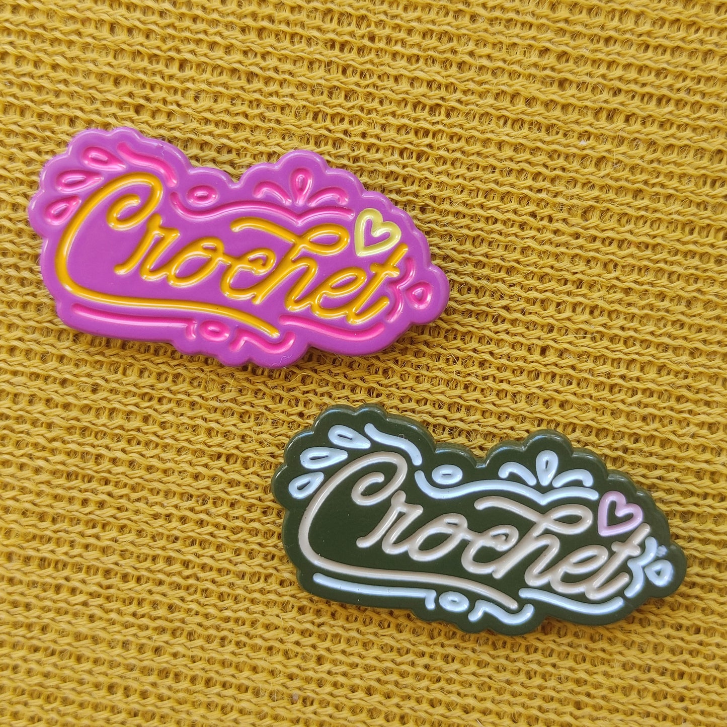 I Made This! - Crochet Enamel Pin