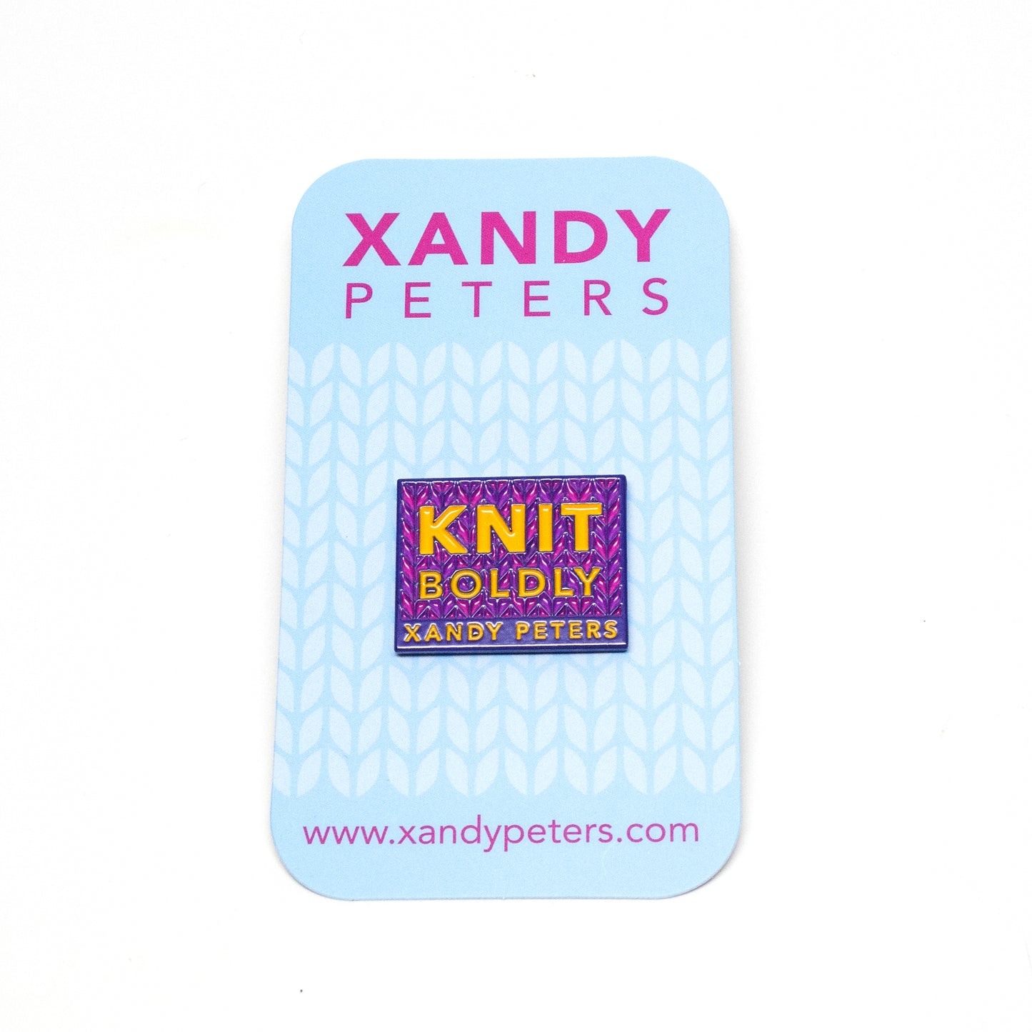 Knit Boldly Enamel Pin