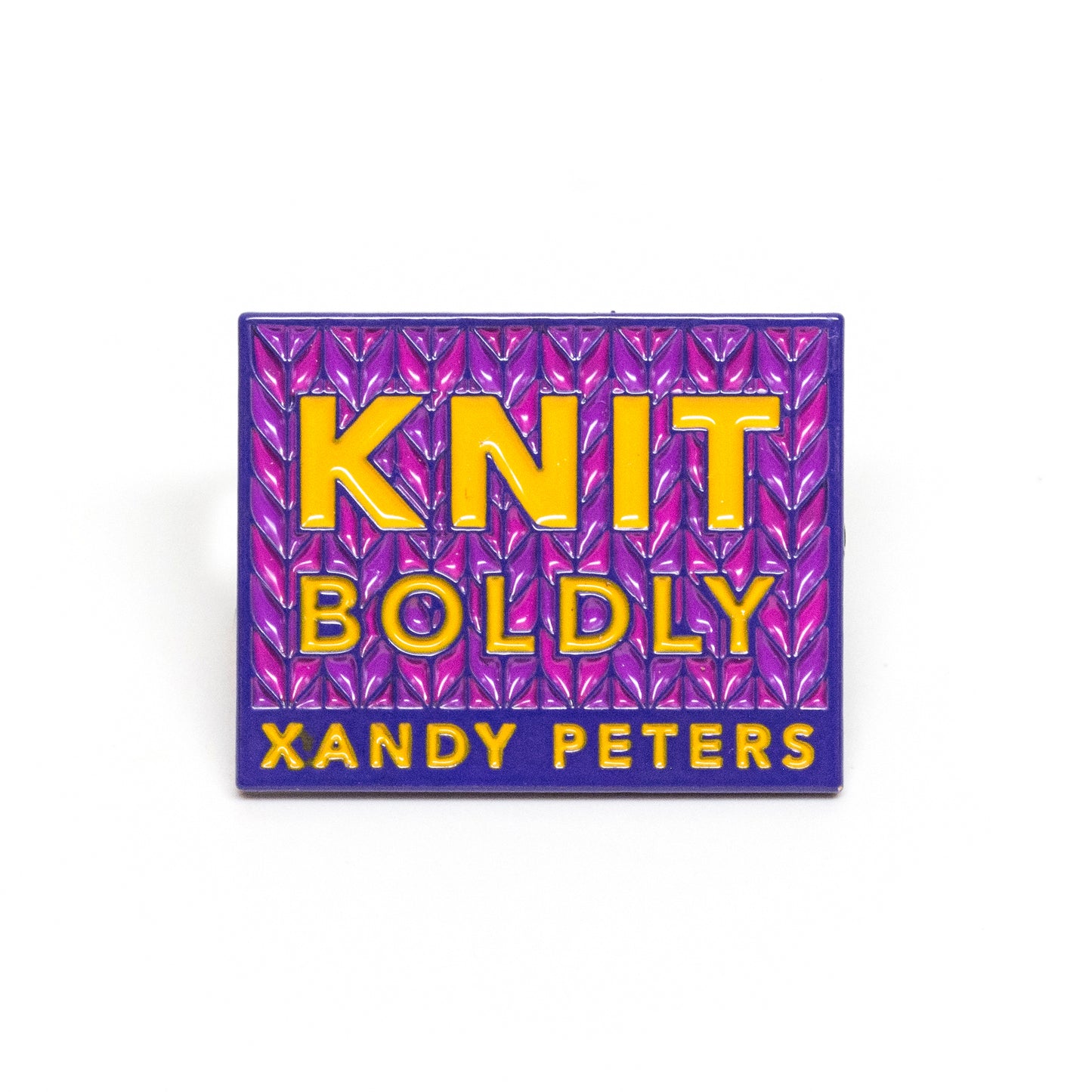 Knit Boldly Enamel Pin