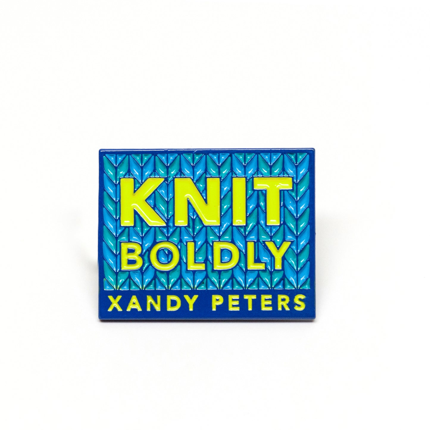 Knit Boldly Enamel Pin