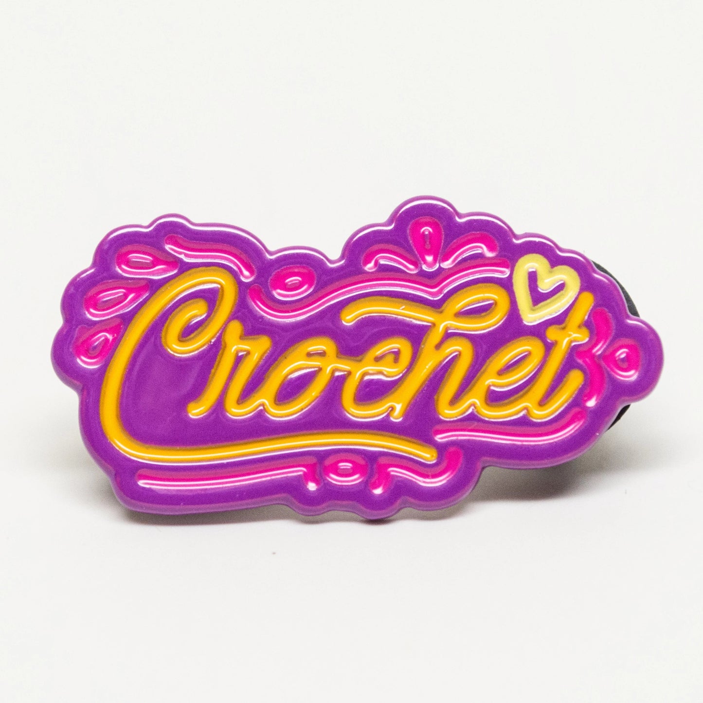 I Made This! - Crochet Enamel Pin